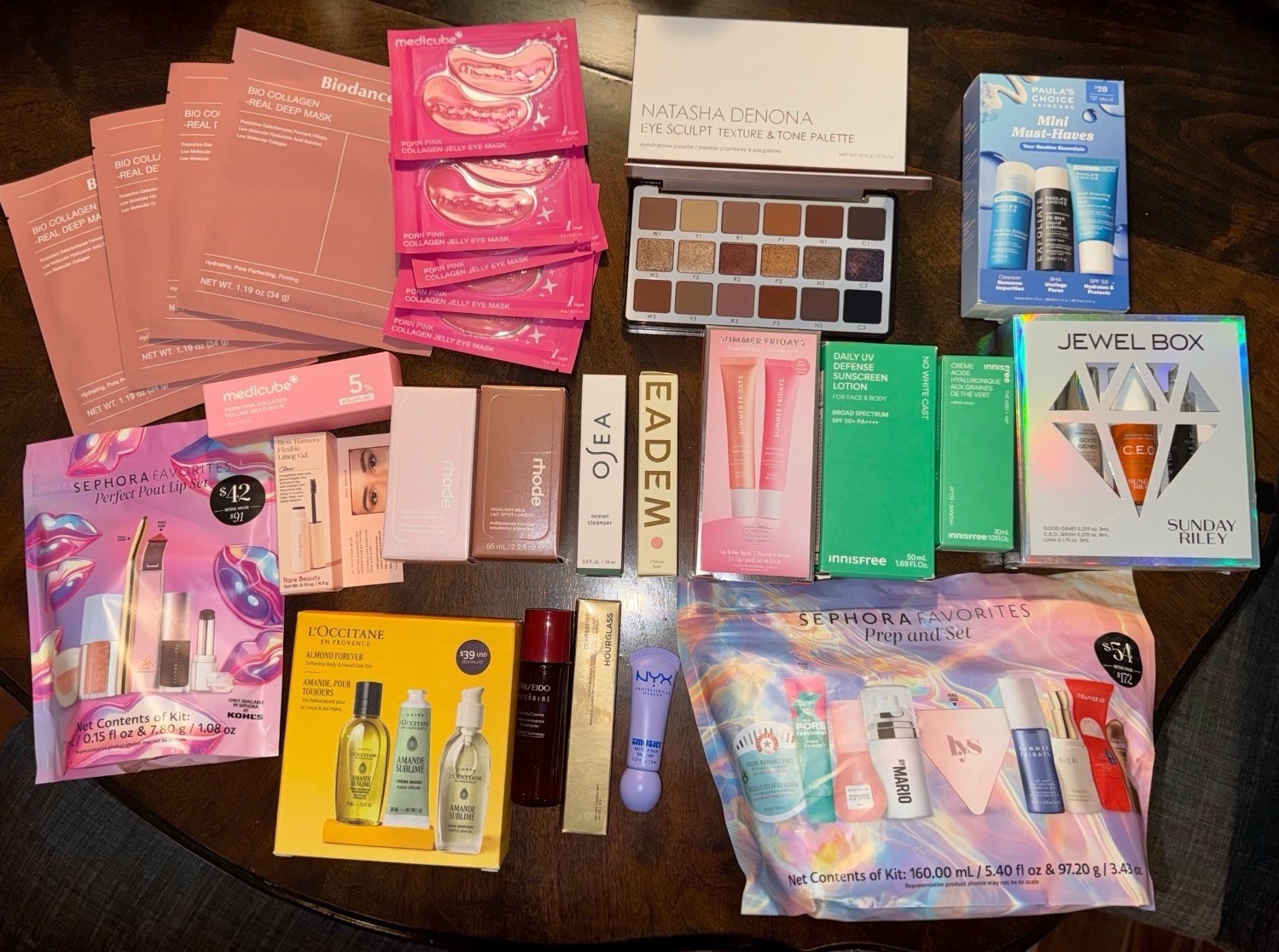 Huge Makeup & Skincare Bundle RHODE Natasha Palette Sephora Favorites Luxury Lot