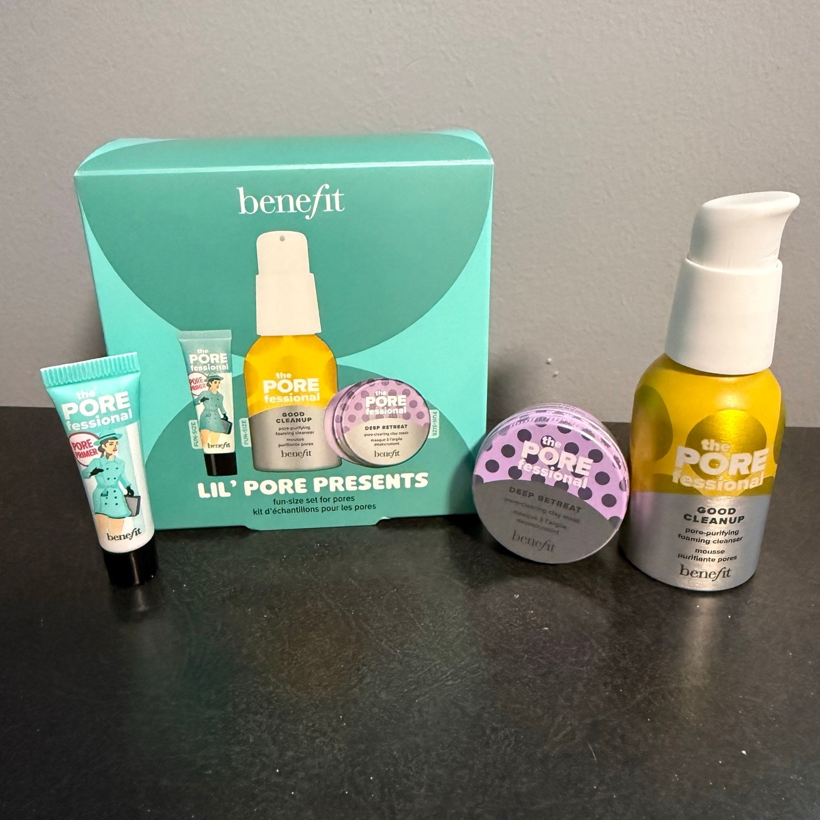 Benefits Lil Pore Presents Pore-Fessional Primer, Good Cleanup, & Deep Retreat