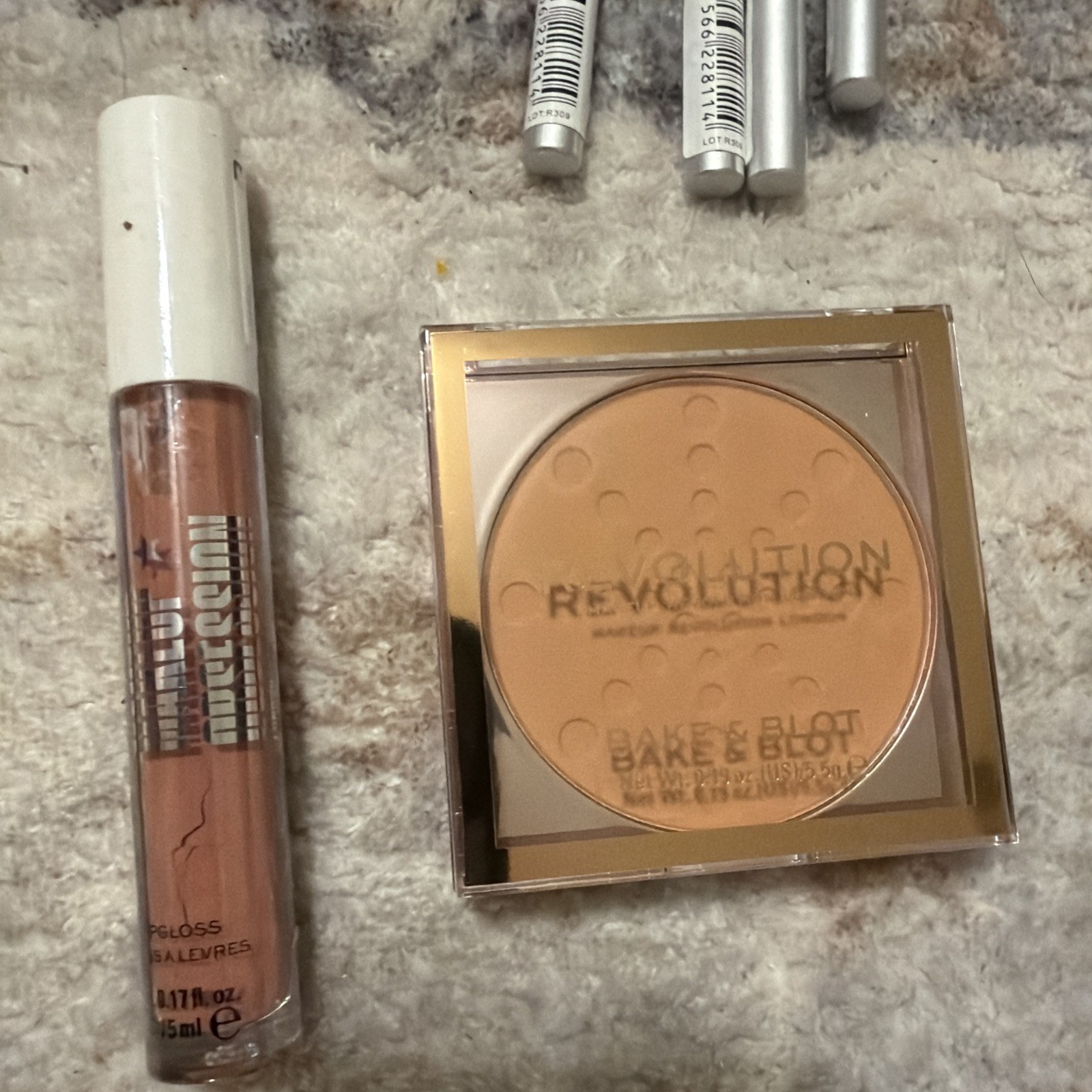 NEW Lot Of 48 Piece Revolution Makeup Bundle Powder Lip Shadow Palette Primer +