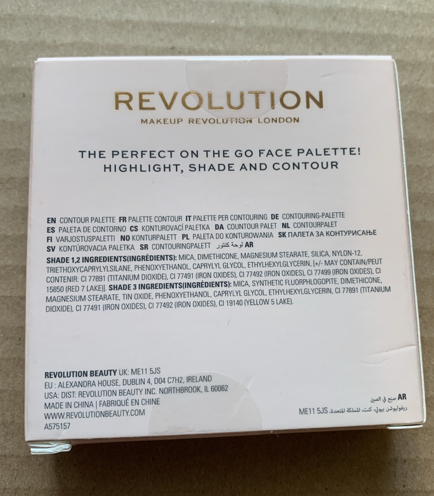 Lot Of 2 REVOLUTION Make Up Items CONTOUR POWDER COMPACT & FLAWLESS EYE FOILS