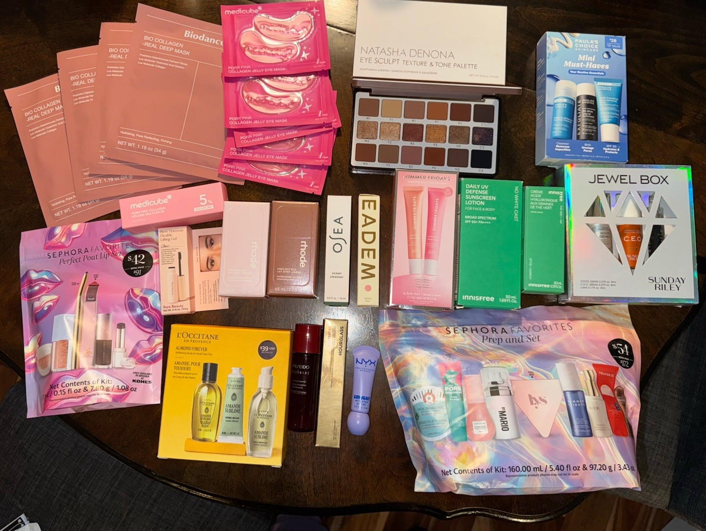 Huge Makeup & Skincare Bundle RHODE Natasha Palette Sephora Favorites Luxury Lot