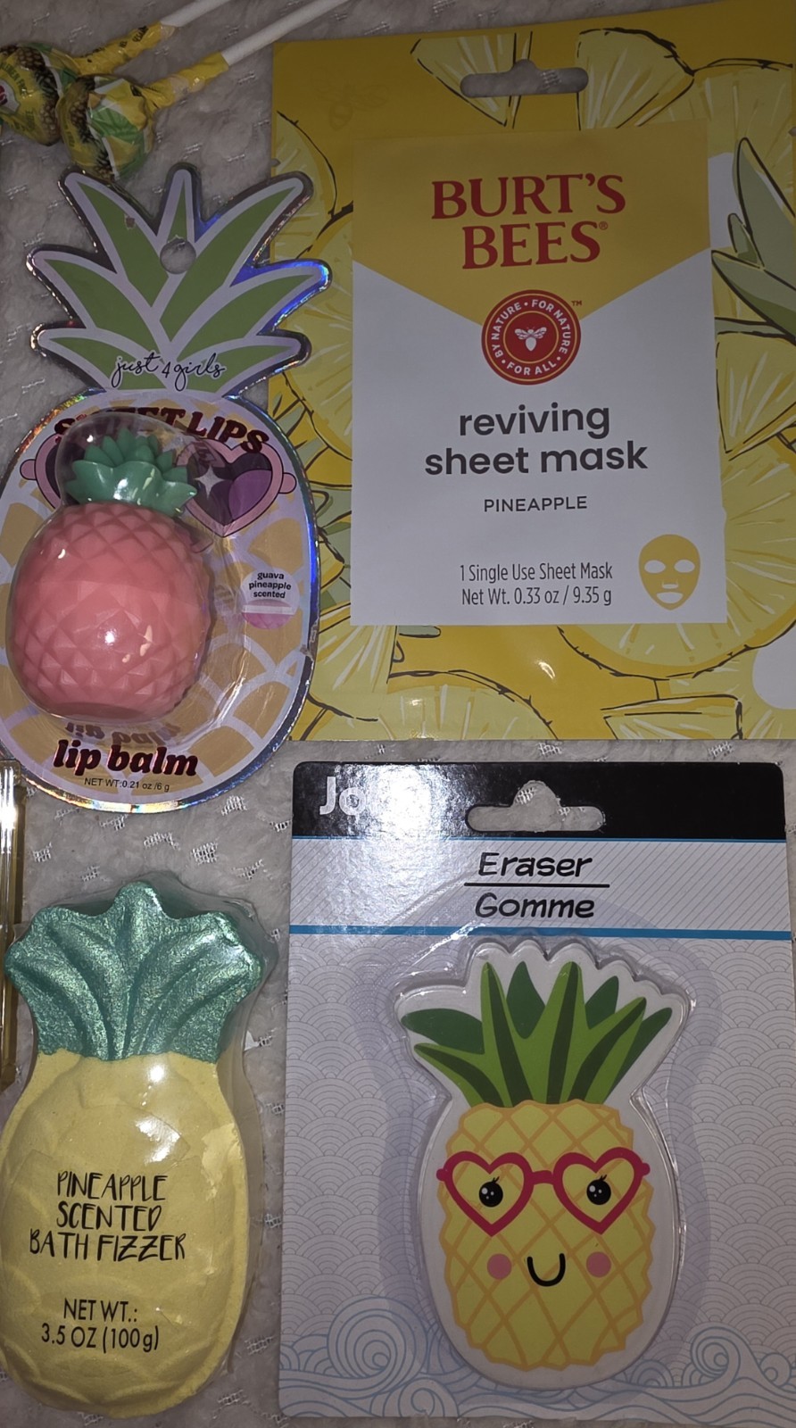 Pineapple 🍍 Lovers Gifts HUGE NEW LOT 17 Pcs Highlighter Crystal Paper Weight