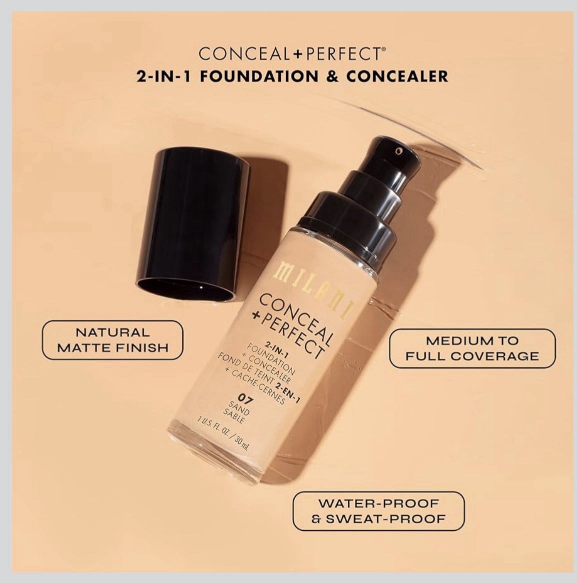 NEW Milani Makeup Bundle 3 Piece: Foundation Concealer, Eyeshadow, Lip Liner