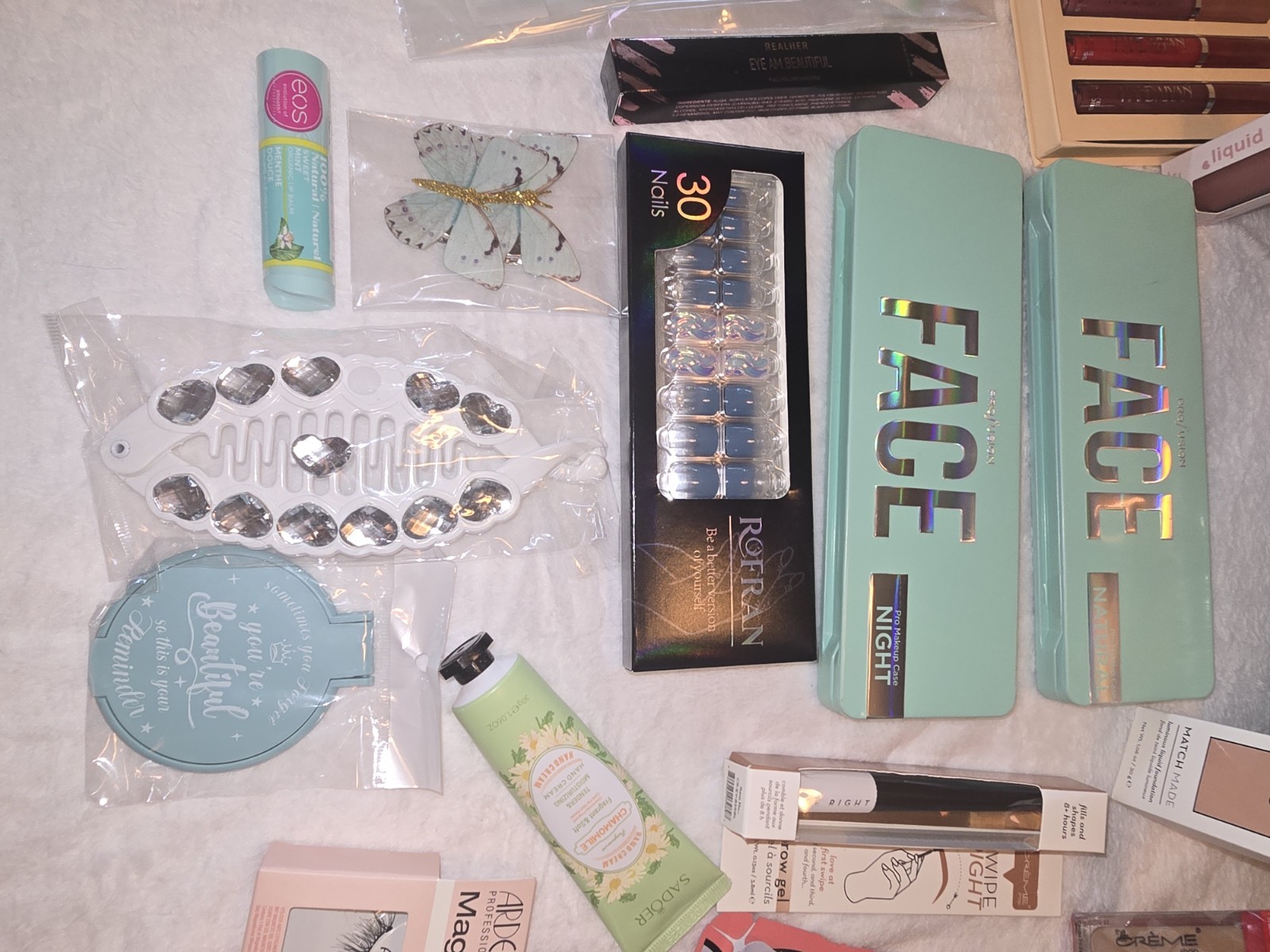 Huge Makeup & Skincare Bundle 17-Pcs! ColourPop, The Crème Shop, REALHER NEW