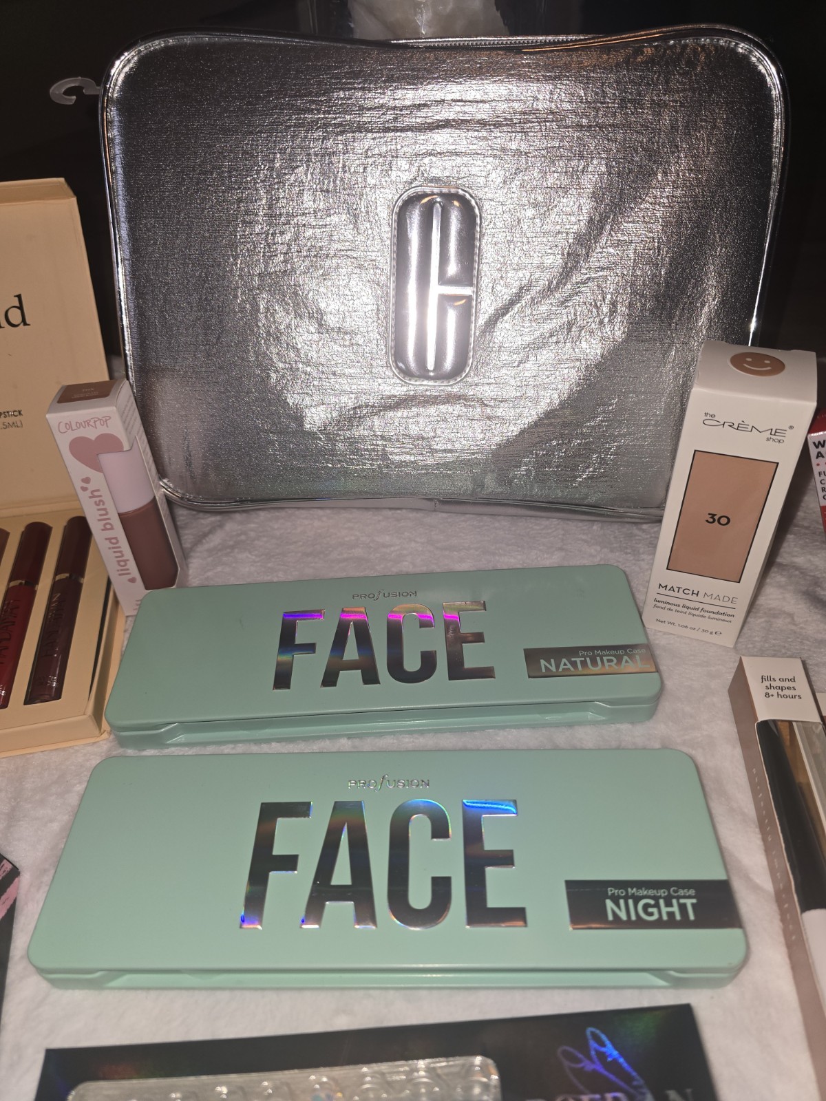 Huge Makeup & Skincare Bundle 17-Pcs! ColourPop, The Crème Shop, REALHER NEW