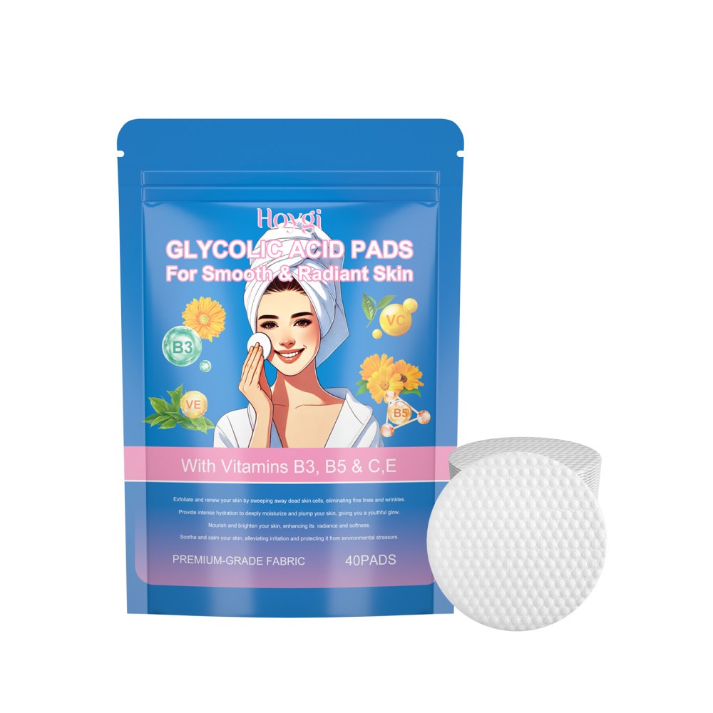 Glycolic Acid Rejuvenat Cotton Pad for Facial Skin Deep Cleansing