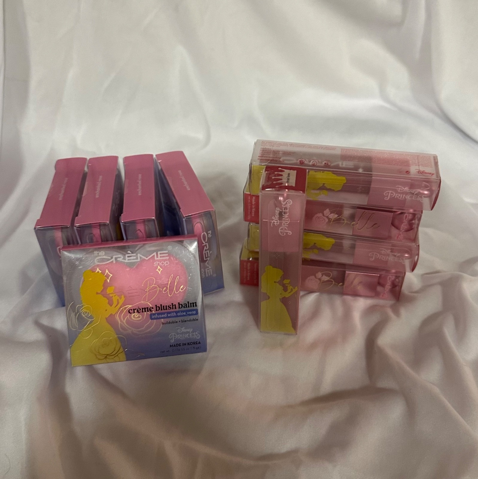 The Créme Shop x Disney Princess Belle LipStain and Blush 10-Item Lot