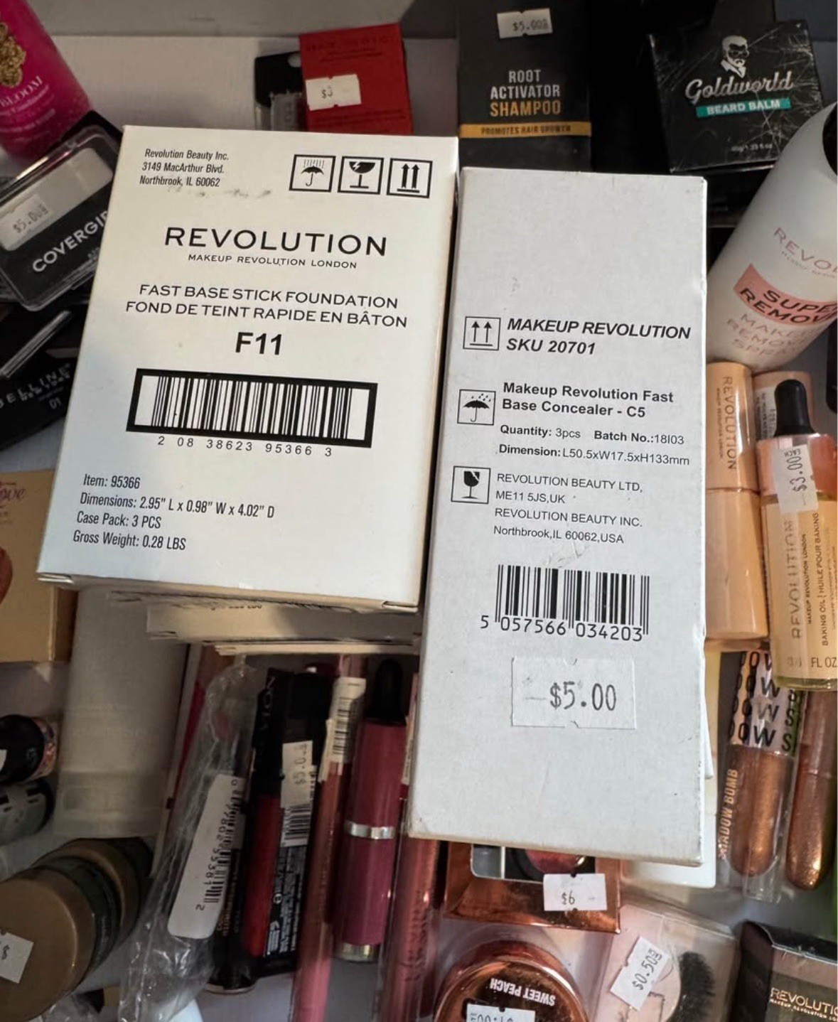 81 Piece Reseller Makeup Cosmetic Bundle Mixed Lot NEW Revolution Maybelline