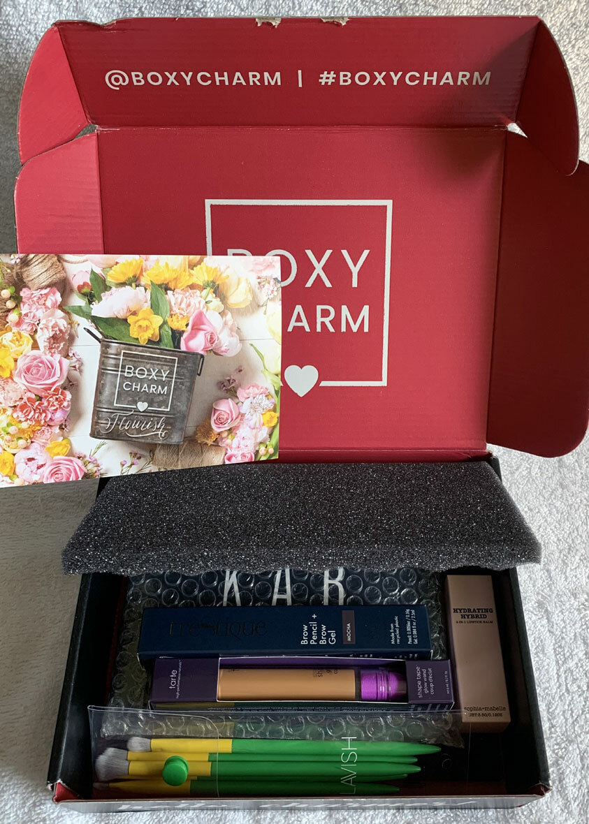 Boxy Charm Make Up Lot KAB Trestique Brow Tarte Shape Tape Lipstick Brushes 5 Pc