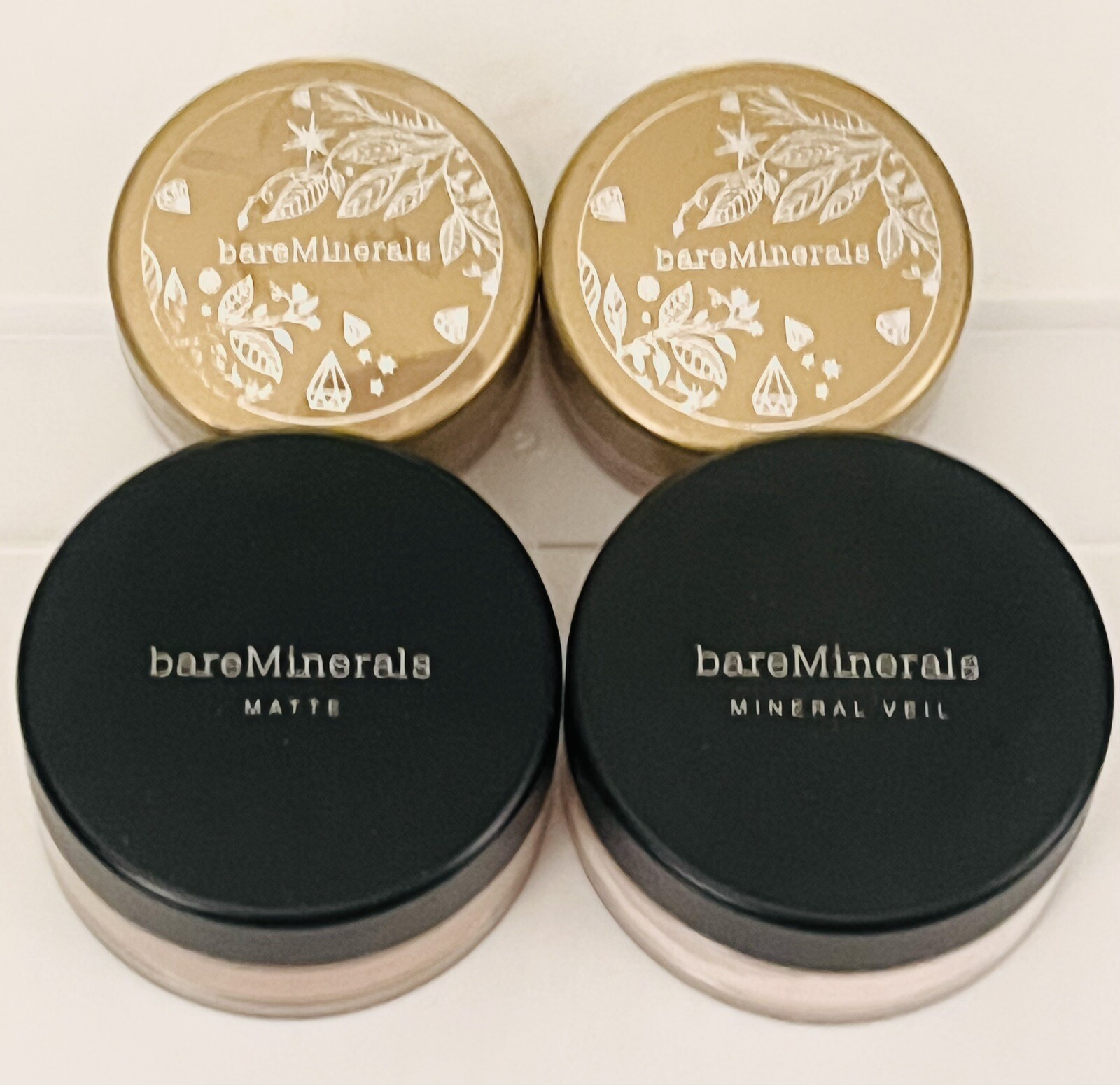 NWOB bareMinerals Lot Of 5: (2)Mineral Veil(2)Blush (1)Matte Foundation-med.deep
