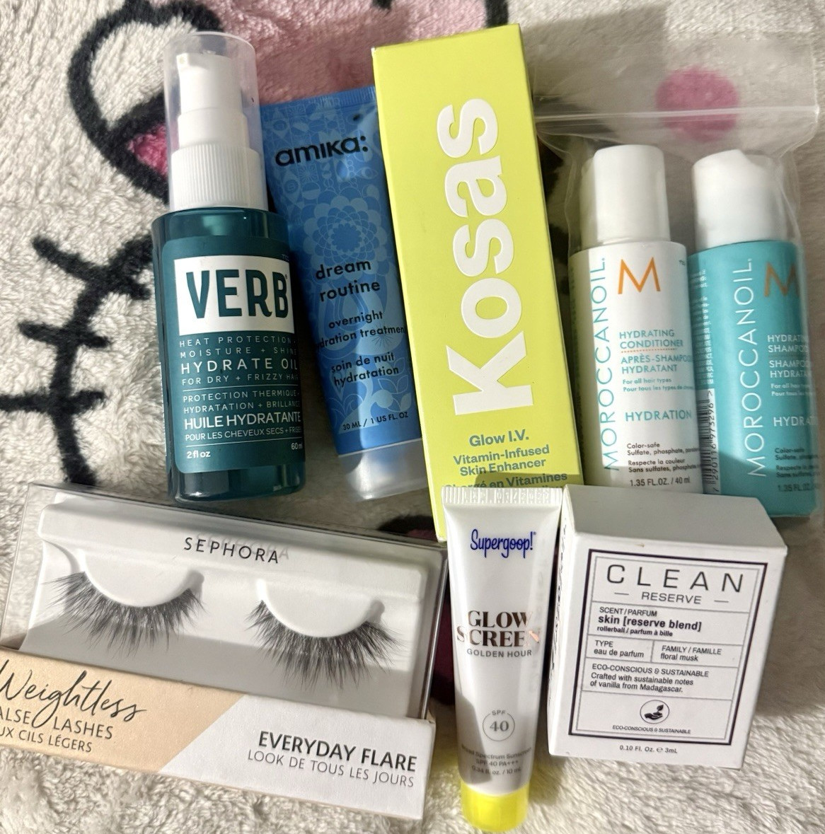 Beauty Bundle: Verb, Amika, Kosas, Moroccanoil, Sephora, Supergoop Mixed Lot