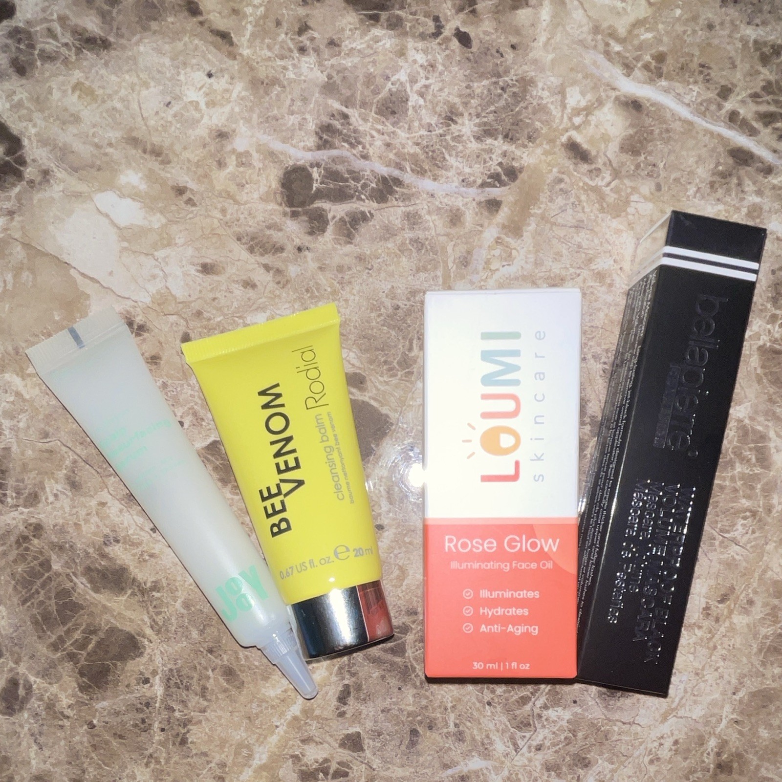 Assorted Beauty Lot LUMI Rose Glow Face Oil Rodial Bee Venom Balm Mascara