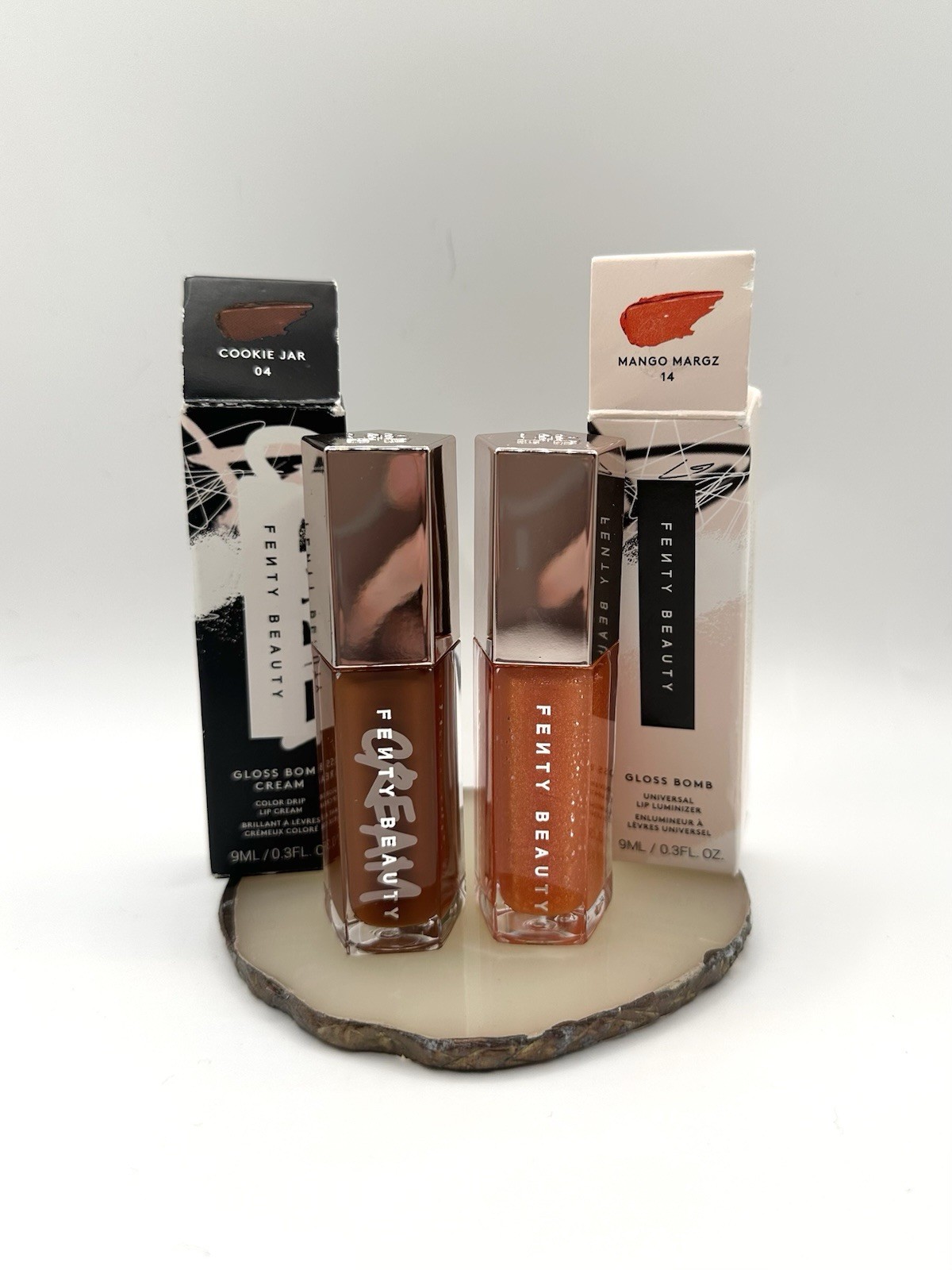 3pc Fenty Beauty Bundle (2) Gloss Bombs & Fenty Skin Total Cleans’r New/Sealed