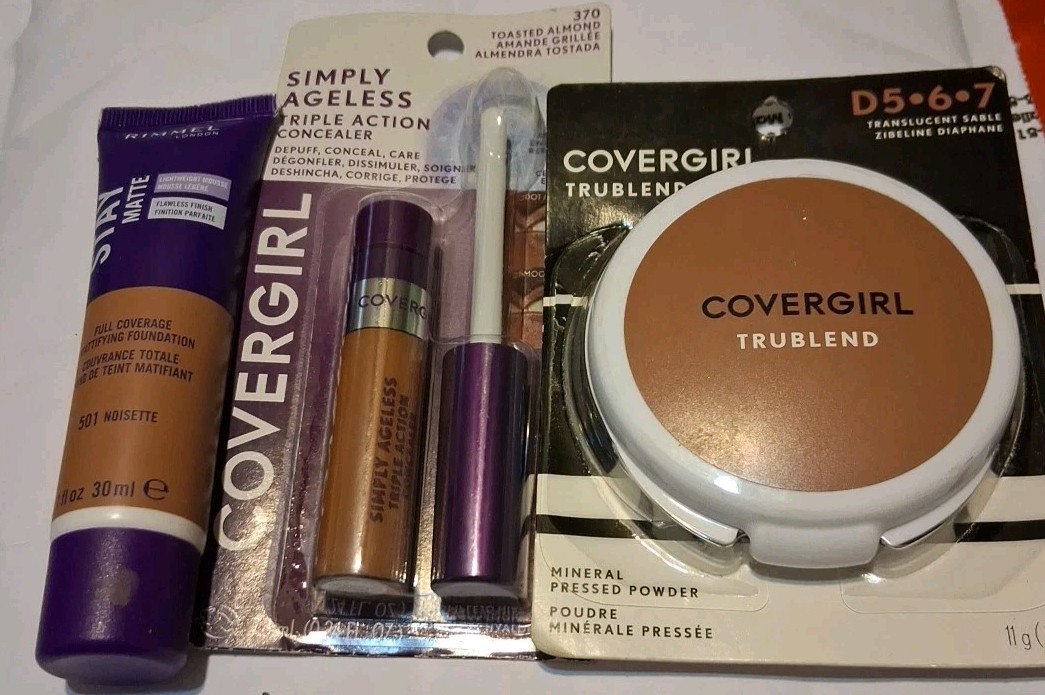 Covergirl Trublend, Triple Concealer, Rimmel Foundation