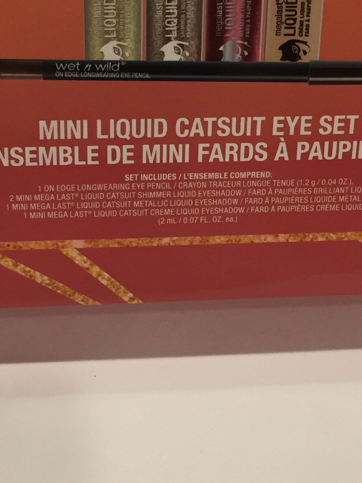 Wet n Wild Mini Liquid Catsuit Eye Set Liner Shimmer Shadow Metallic Liquid NWT