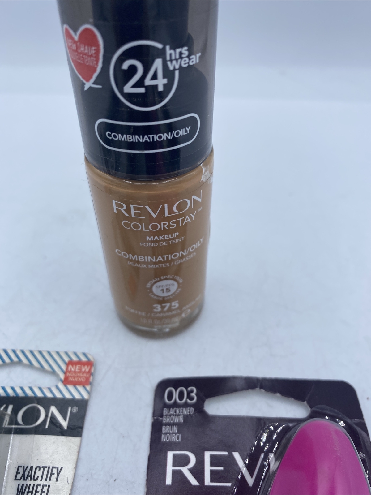 5 Piece Makeup Lot Revlon Including Liquid Eyeliner, Mascara, Brow Mousse& More