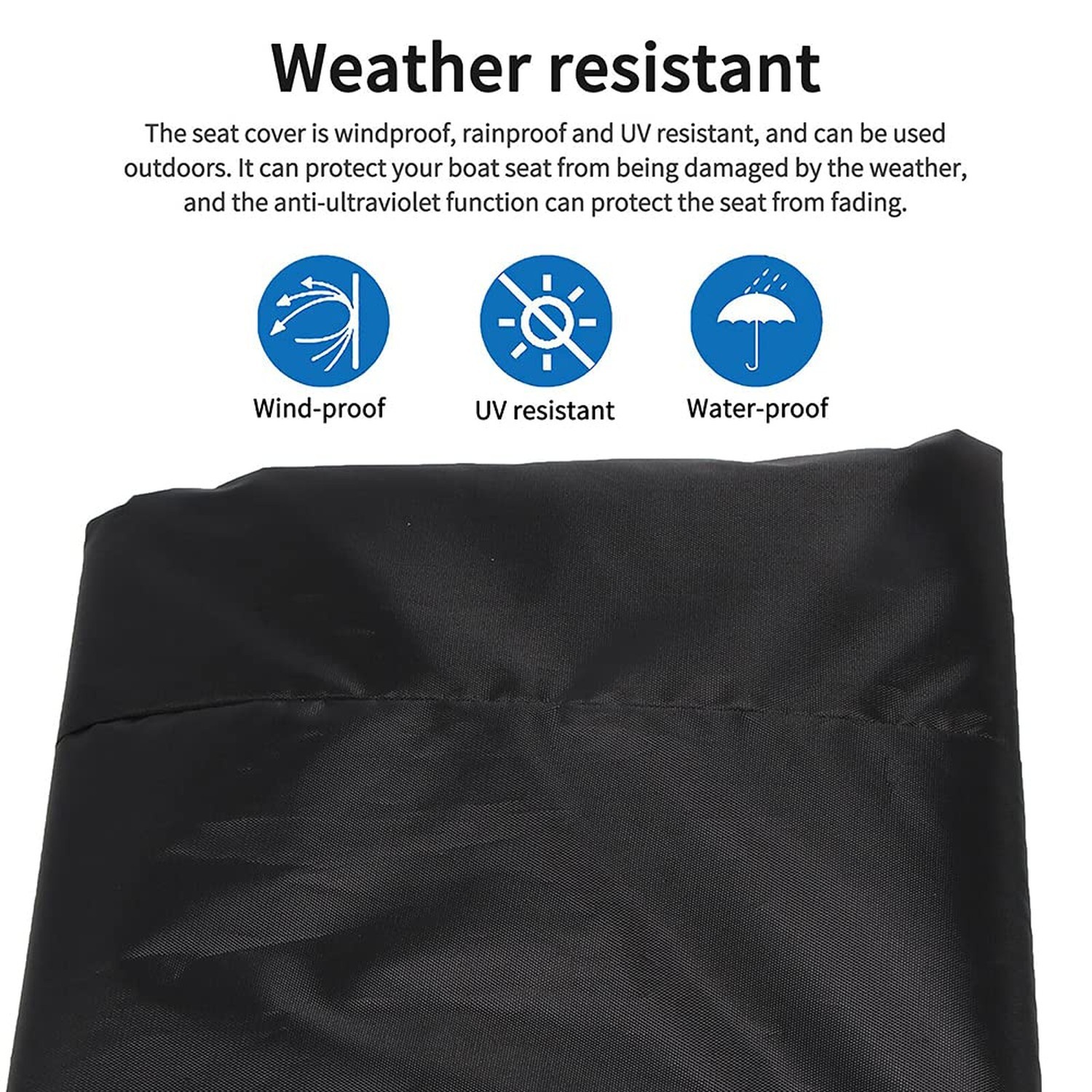 Boat Seat Cover Outdoor Waterproof Pontoon Boat Seats Cover Weather Resistant…