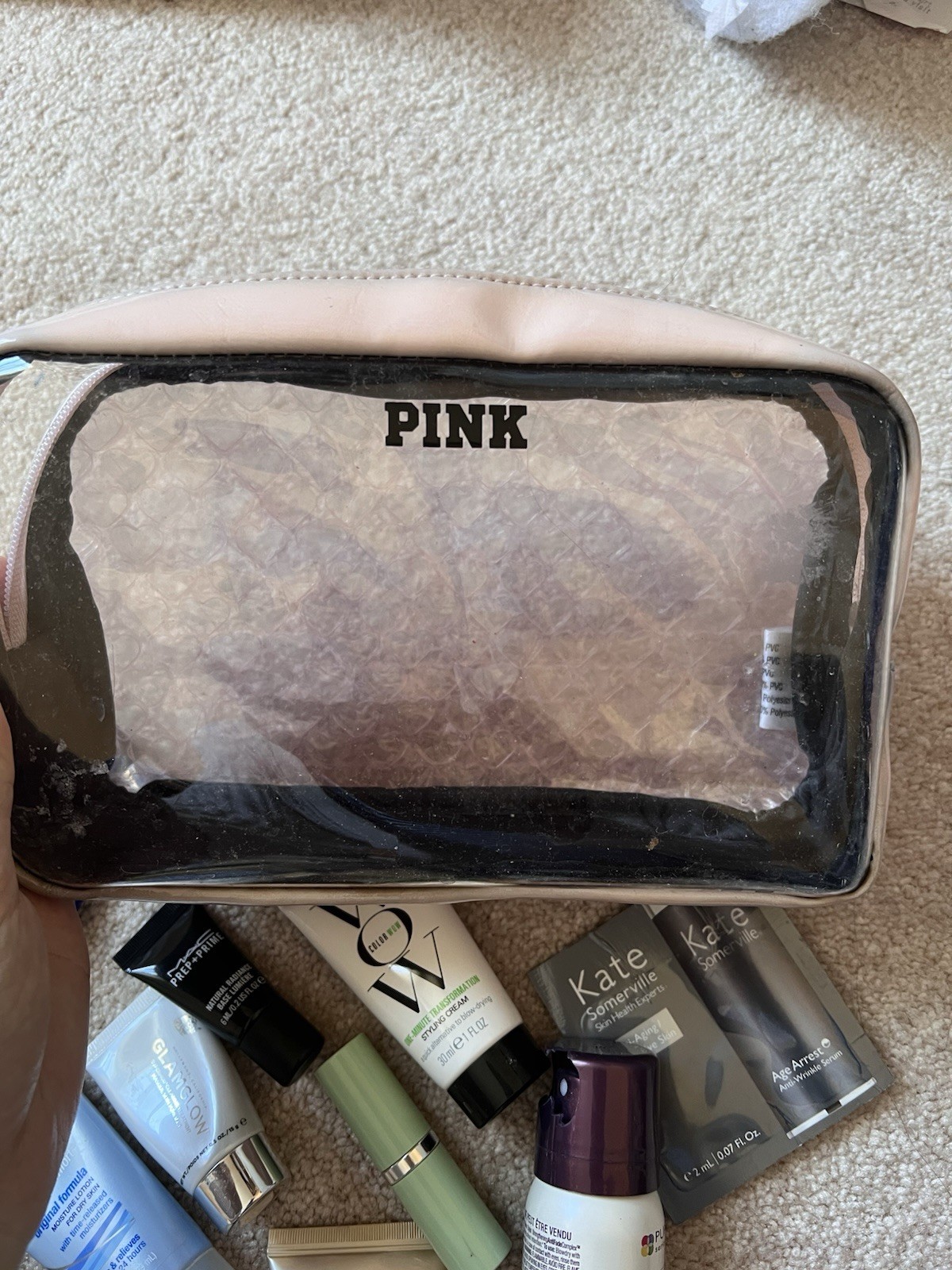 Large Lot Victoria Secret Pouch Cosmetics Estée Lauder Mask Bobbi Brown Benefit