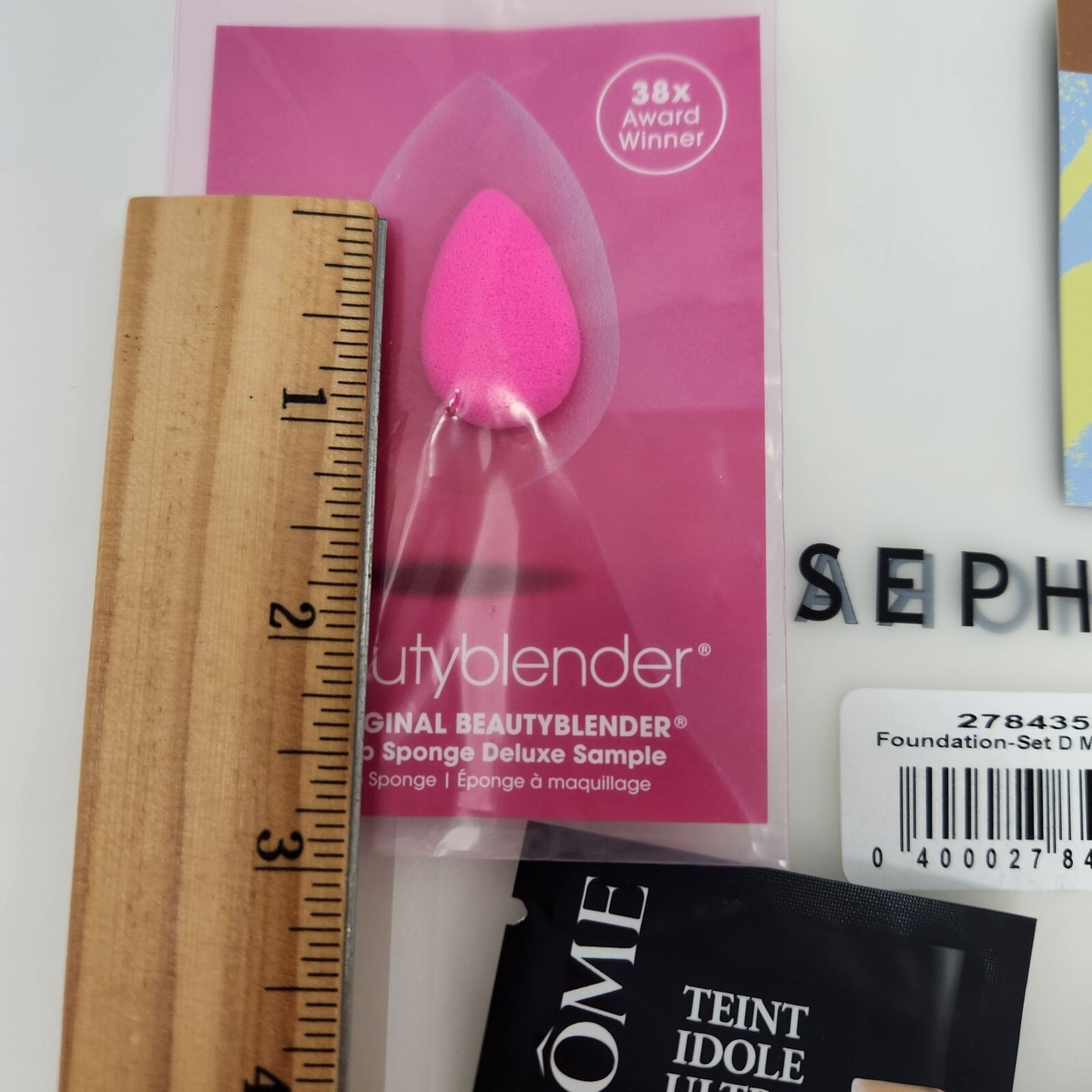 Sephora Samples Lot Makeup Sponge Deluxe Sample & Assorted Foundation Samples #D