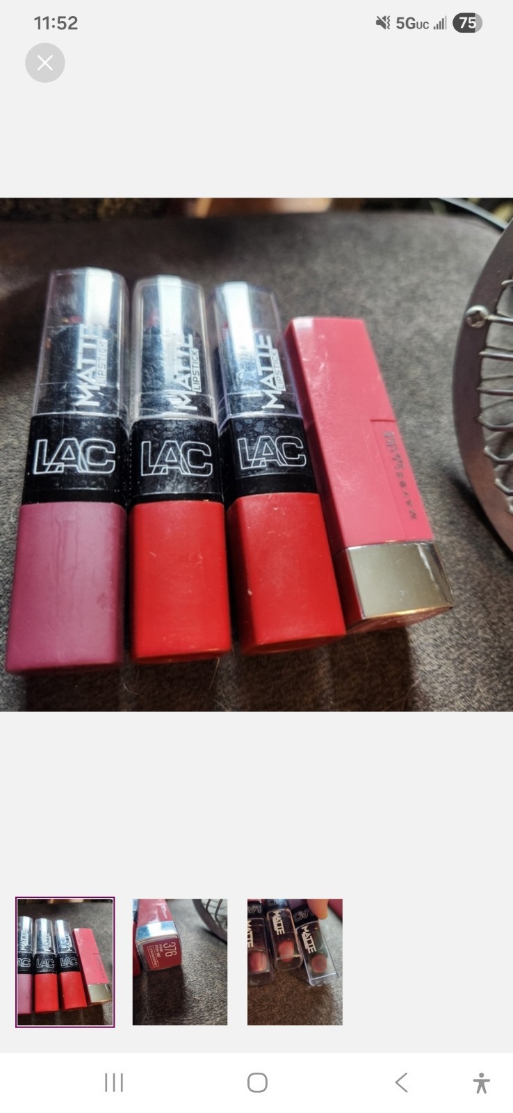 Mixed Lot of 25 pieces of Diffrent Brand makeup with a black makeup bag.