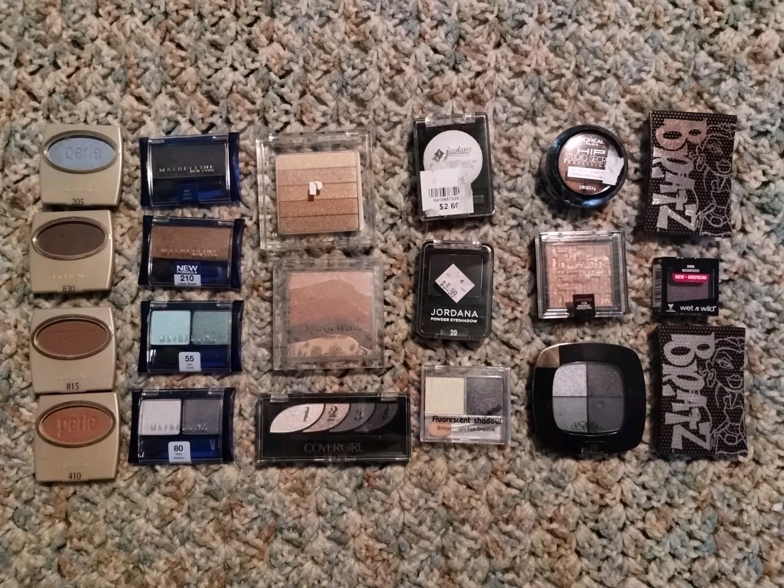 20 mix lot Multicolor eyeshadow L’Oreal CoverGirl Jordana Maybelline makeup New