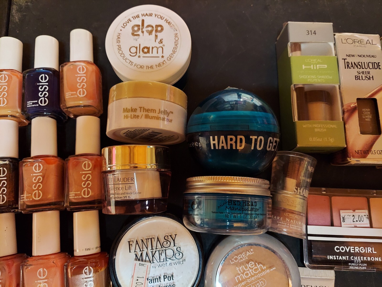 62 Piece Lot Of Assorted Makeup & Nail Polish ~ Essie~L’Oreal~Maybelline & More