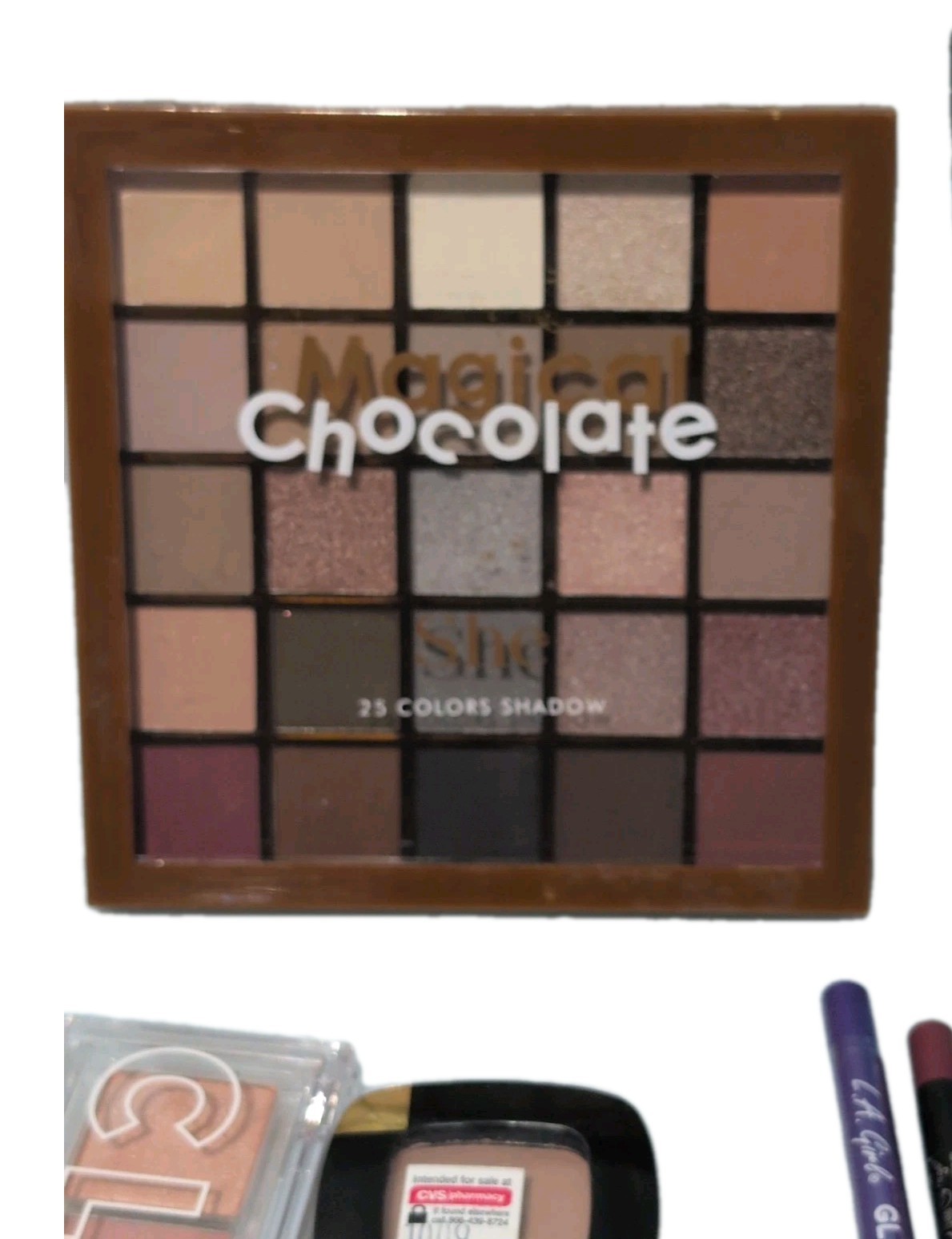 Eye Makeup Bundle 15 Pc Eyeshadow Palette Eyeliner Set Maybelline CoverGirl