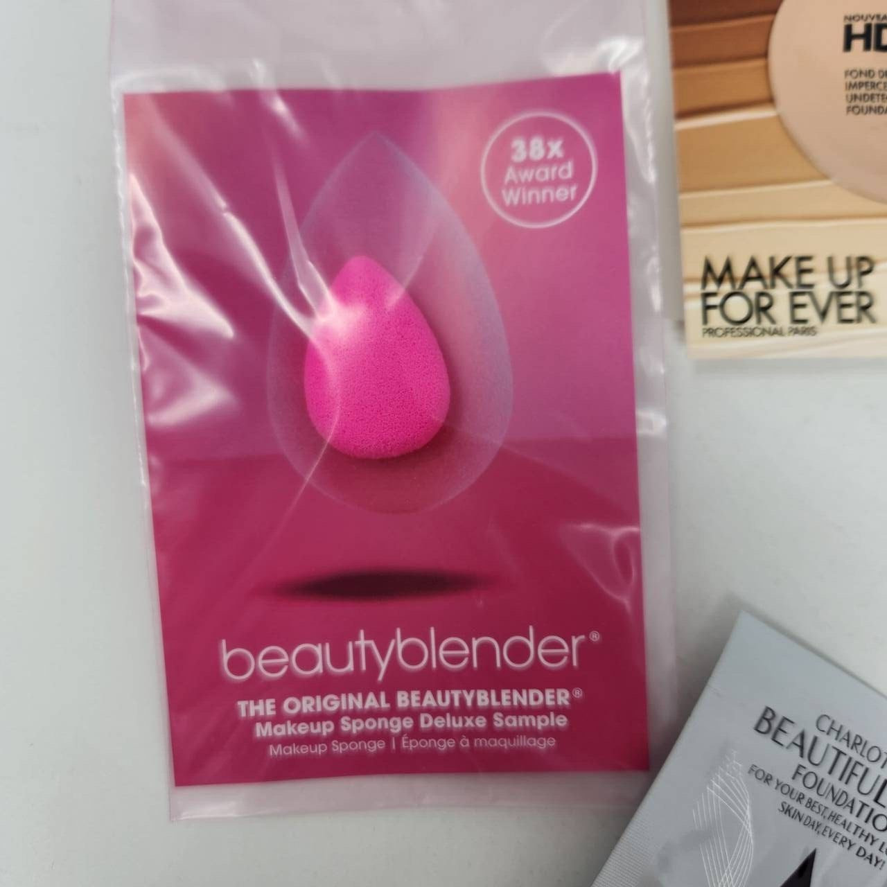 Sephora Samples Lot Makeup Sponge Deluxe Sample & Assorted Foundation Samples #F