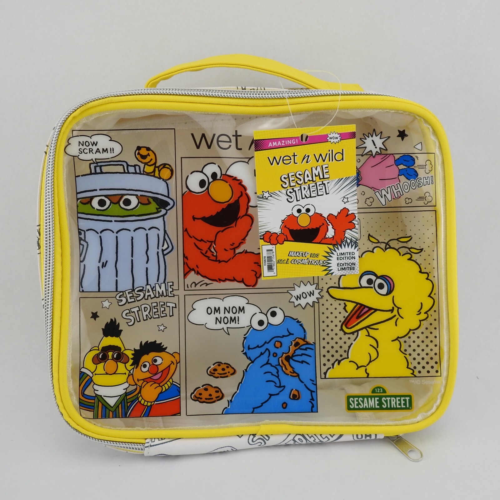 Wet n wild Sesame Street Collection Set Make Bag Brushes Blender Eye Shadow Lip