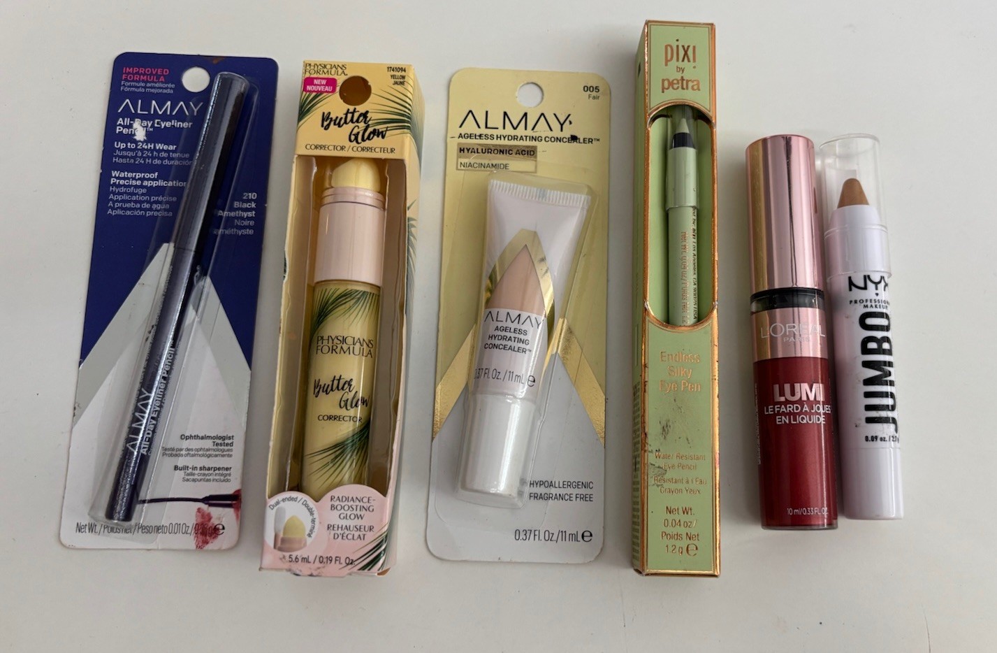 Lot Of Brand New Makeup Almay Eyeliner Concealer L’Oréal Blush NYX Pixi Eye Pen