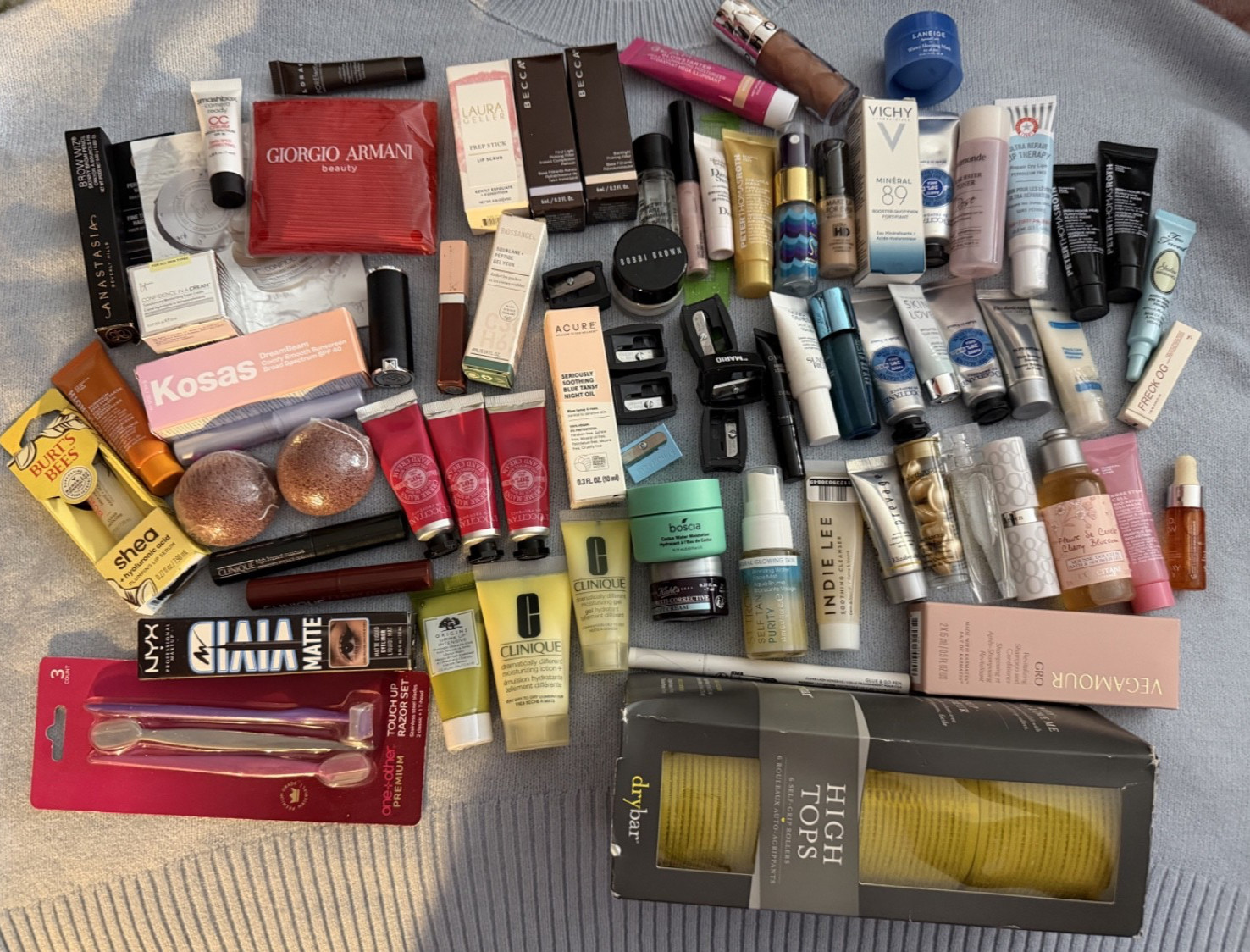 Sephora , 7- Samples Lot Makeup Exfoliant, Lipstick, Hoola, Gucci, Kora