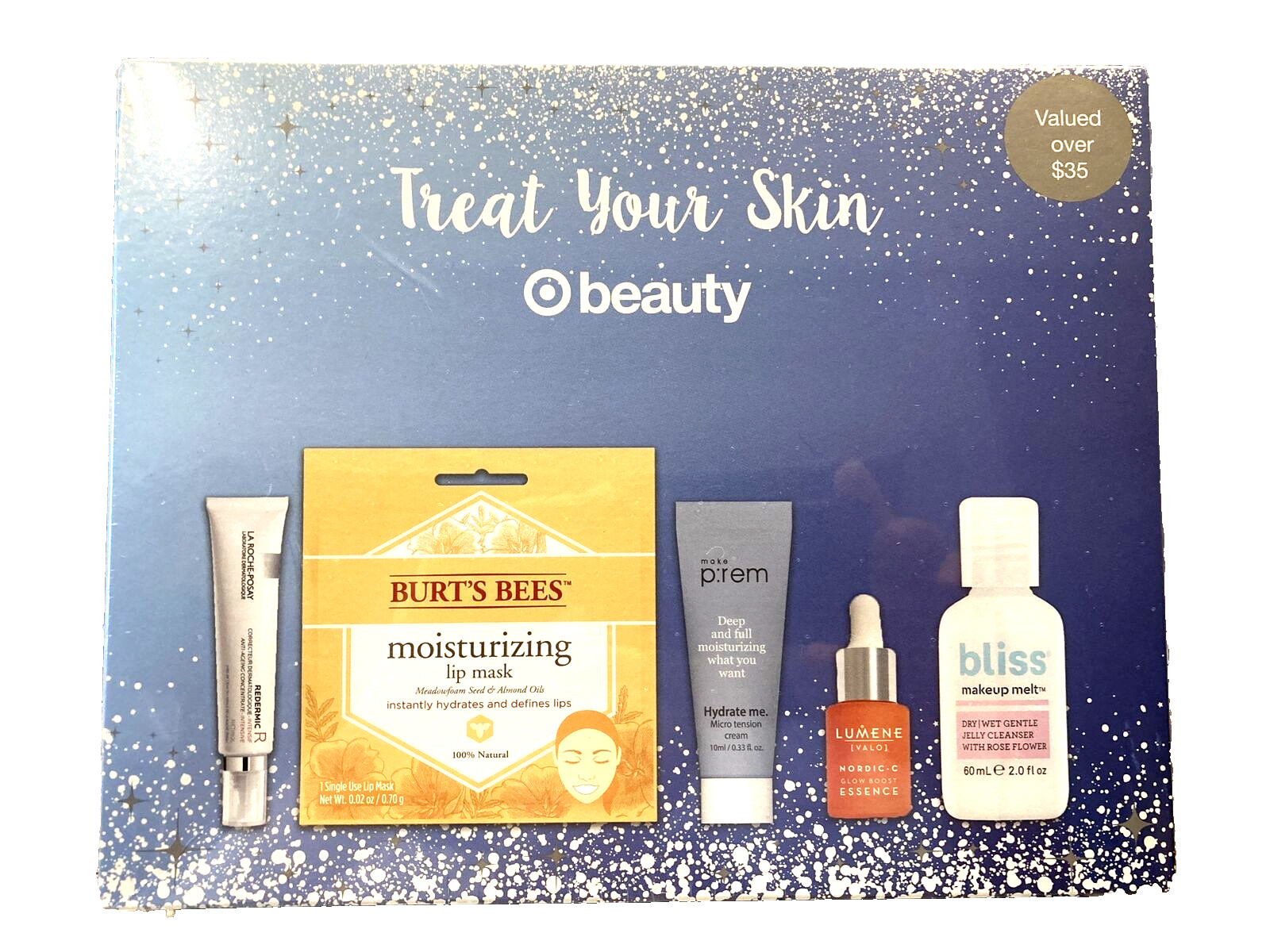 Face Skin Lip Care 5 Piece Travel Gift Set Anti Aging Ageing Wrinkle Burt’s Bees