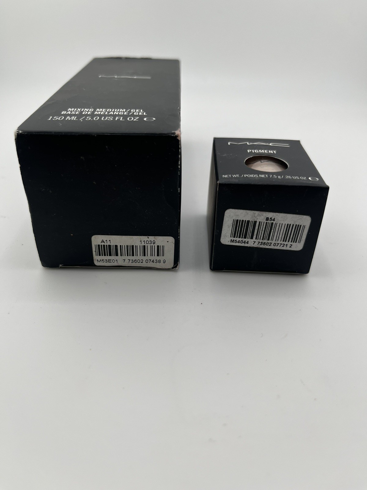 HTF-M·A·C Pigment-NAKED-Loose Pigment Jar + MIXING MEDIUM GEL. OG Pro formulas!