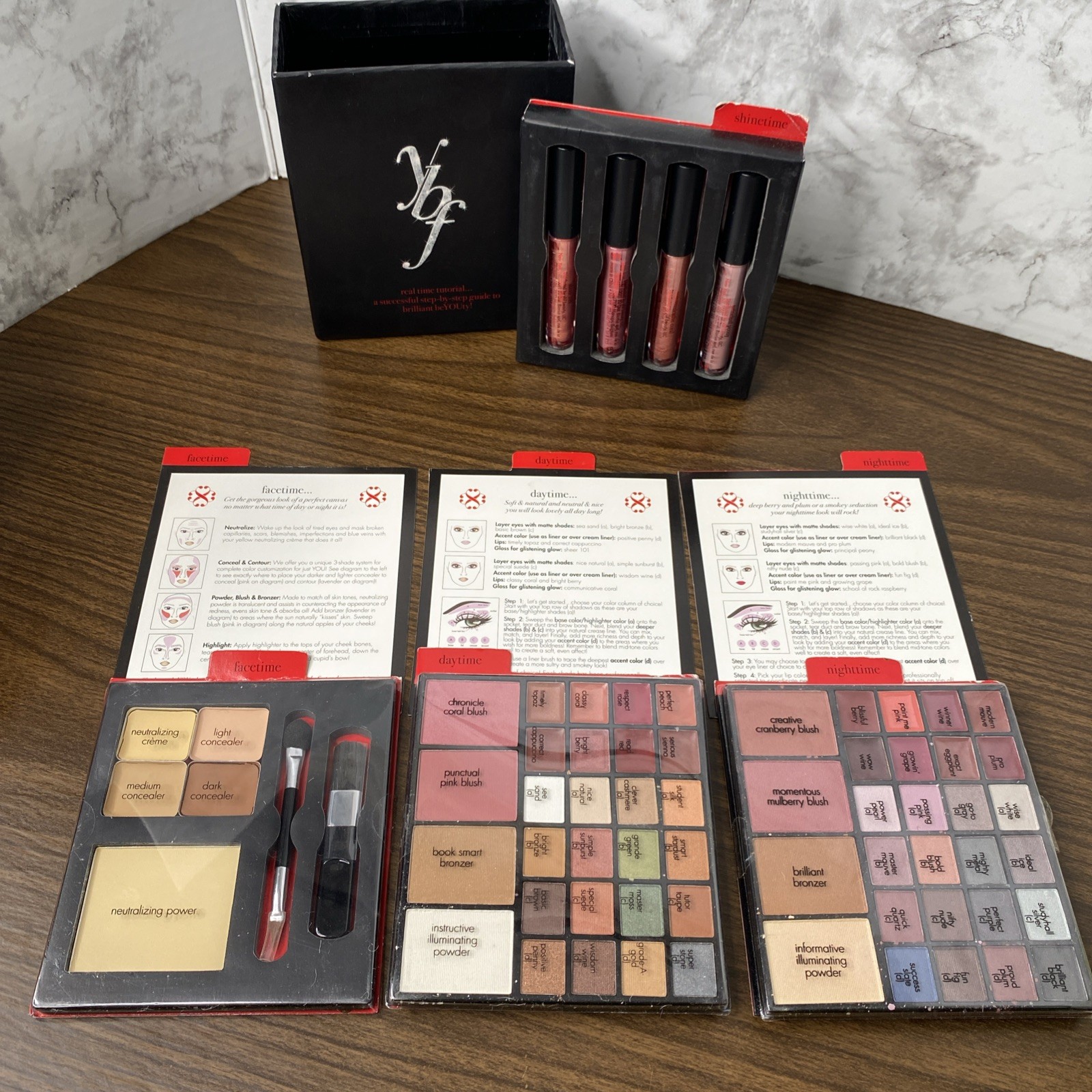 YBF Makeup Tutorial Kit, “Step By Step Guide To Brilliant beYOUty!” 65 Cosmetics