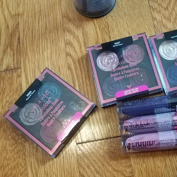 New 10 Wet N Wild Rebel Rose Brush Eyeshadow Lipstick & Scrub Limited Edition