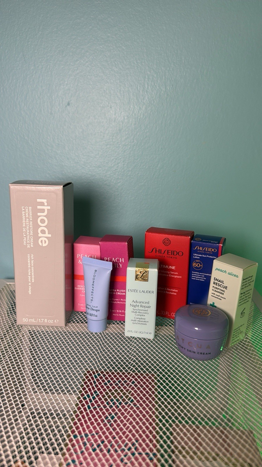 High End Skincare Beauty Mixed Lot Of 9 – Rhode, Estee Lauder, Tatcha, Shiseido
