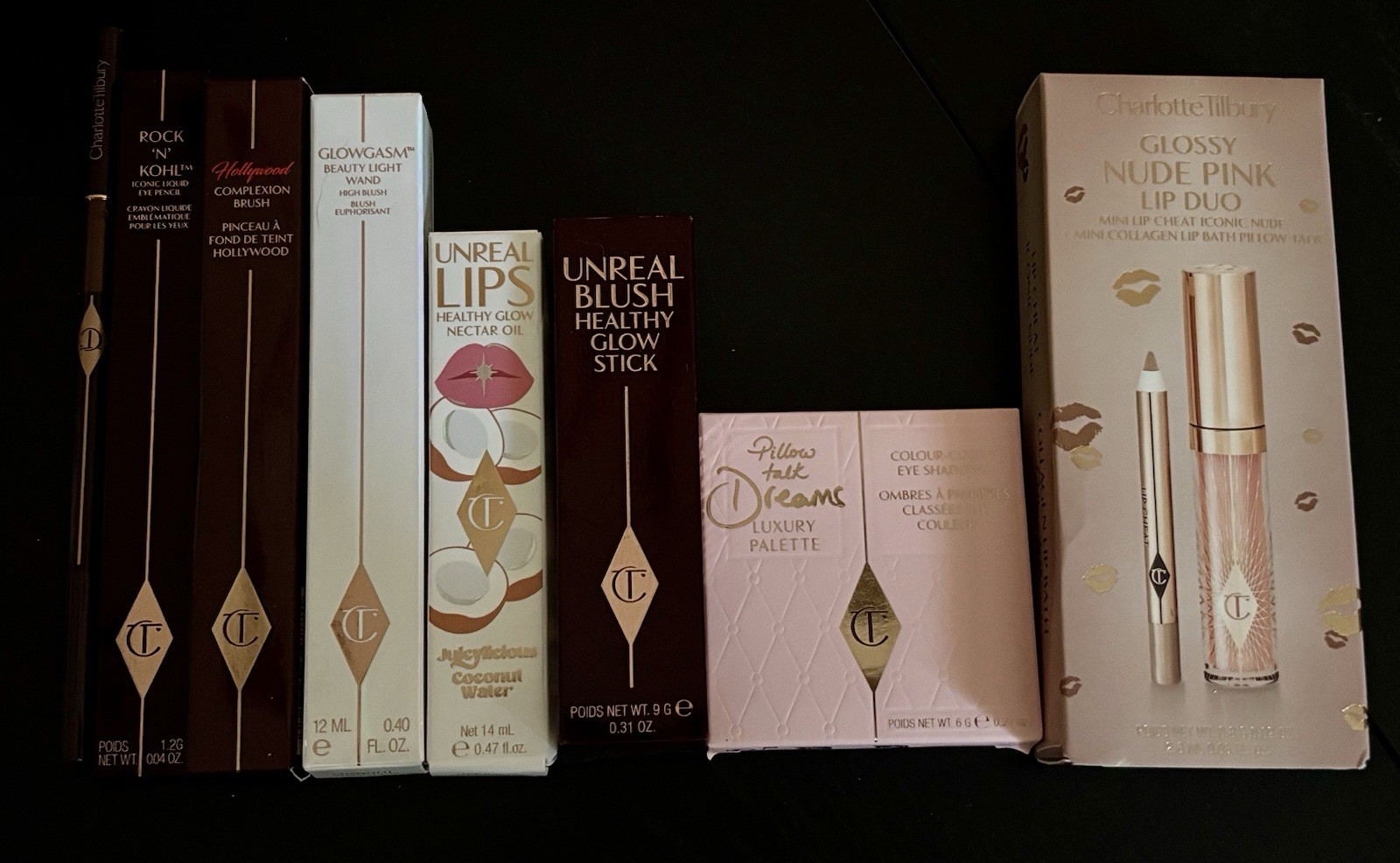 Charlotte Tilbury Large Makeup Lot 7 Pieces + Brush -Eye/Lip/Cheek *All NIB*