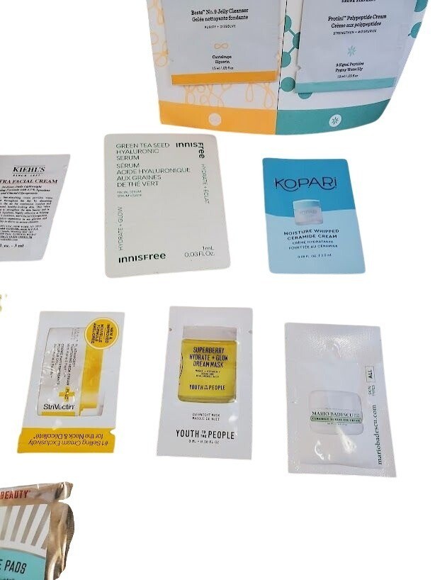 Luxury & Clean Beauty Sample Lot – Drunk Elephant, Shiseido, Kiehl’s + More