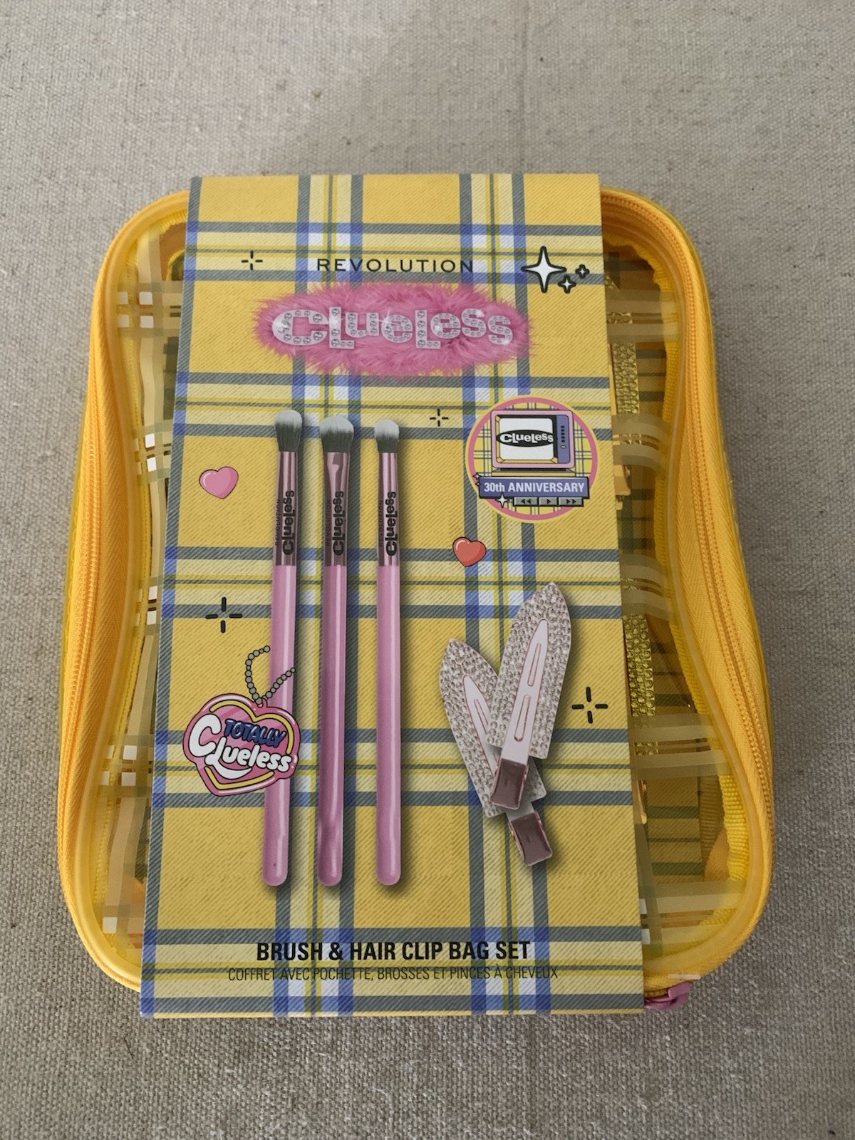 REVOLUTION X CLUELESS Movie 30th Anniversary Bag Set, Makeup & DVD New & Sealed!