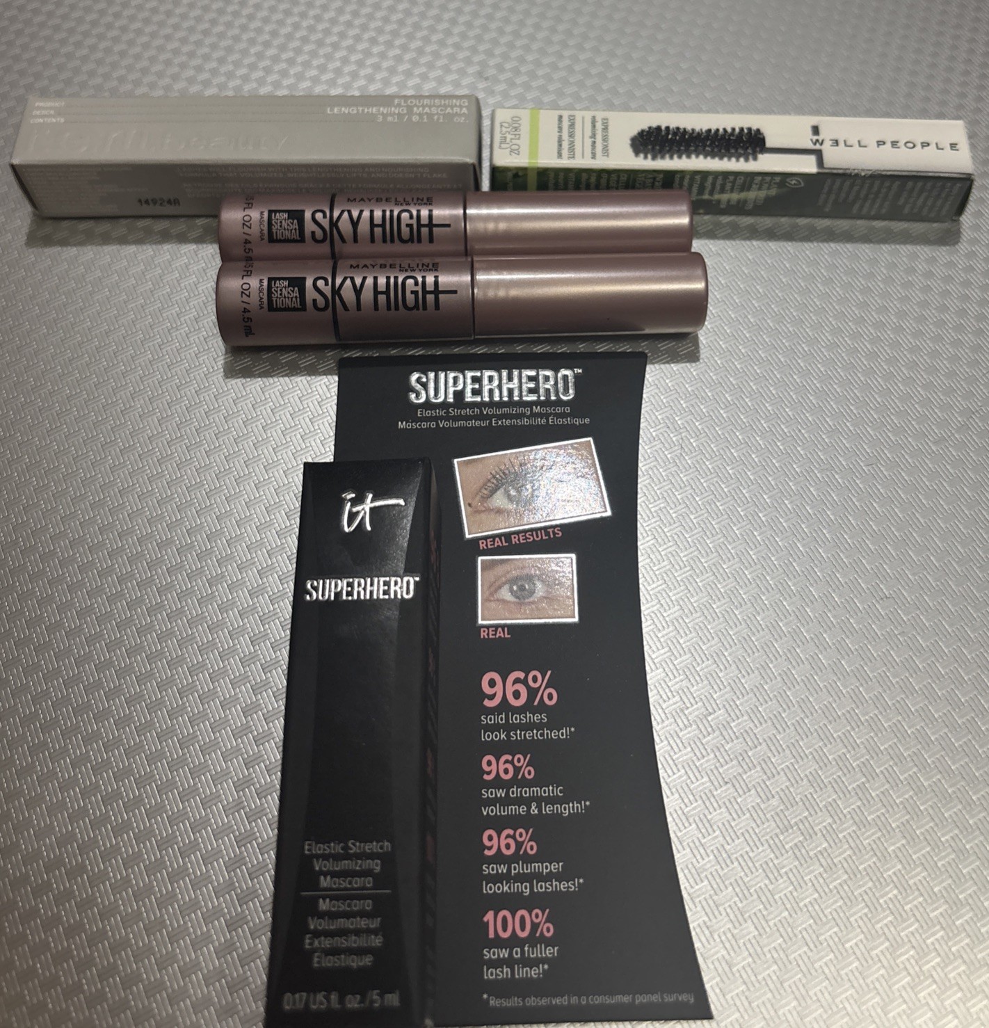 Travel Size Mixed Mascara Lot All Black. A7