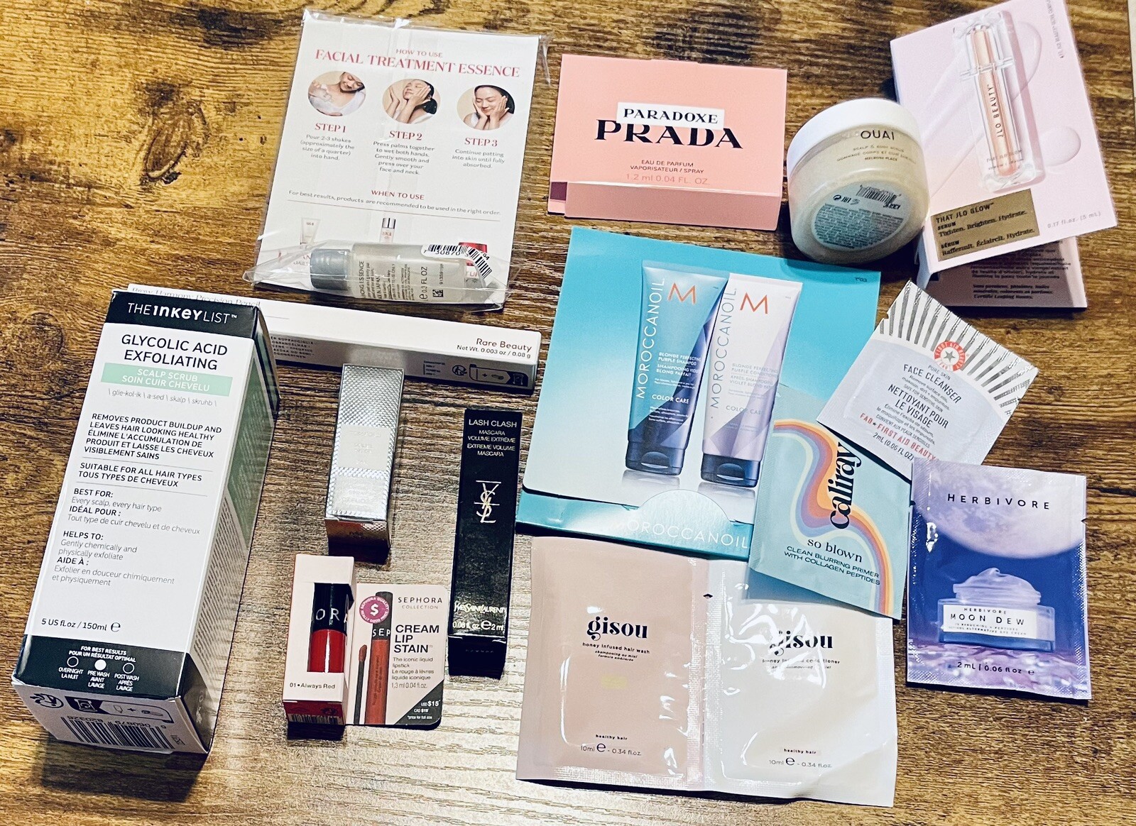 LOT OF 15 SEPHORA ITEMS Scalp Lip Satin Lash Clash Brow Pencil OUAI & Samples