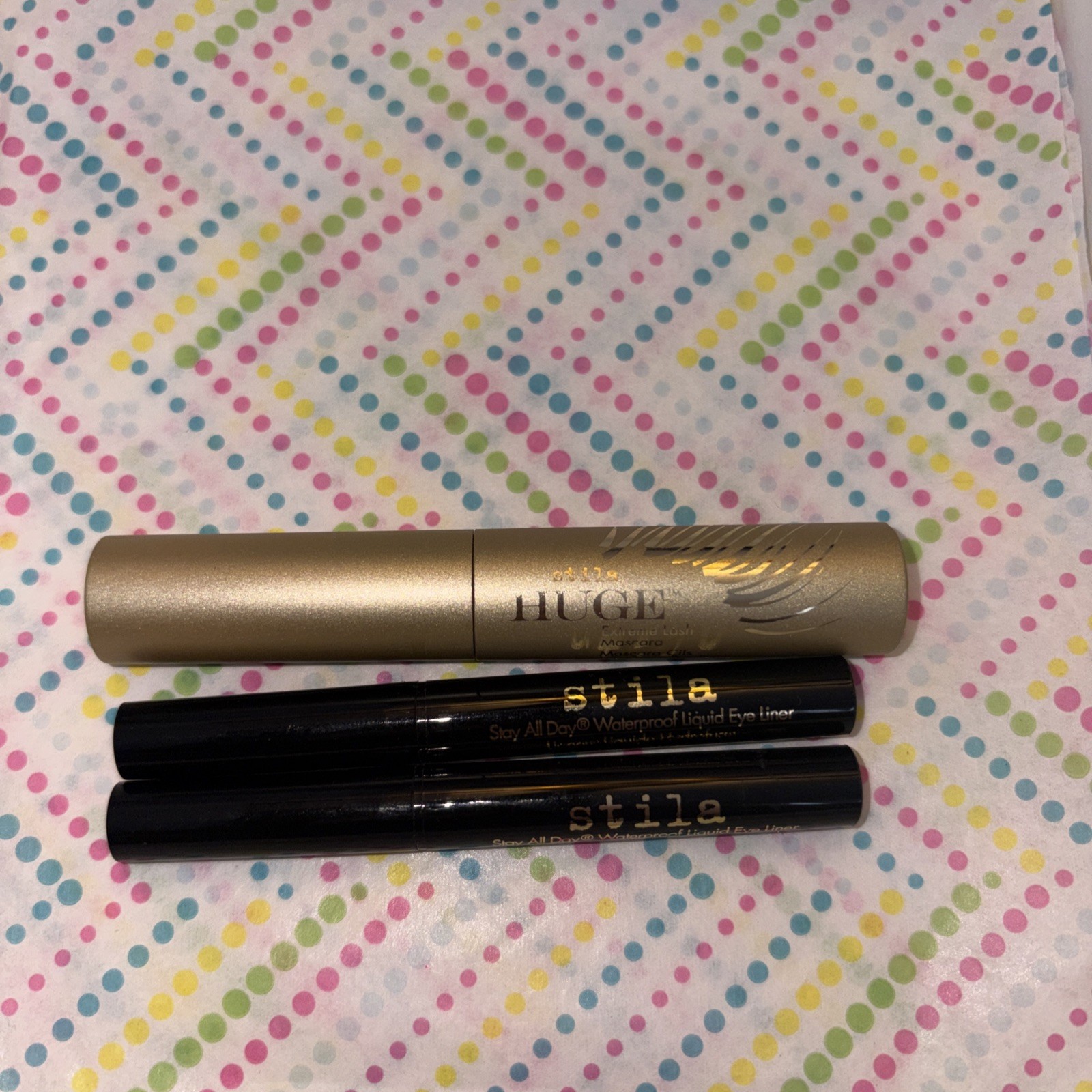 Stila Makeup Lot Of Three Minii Mascara Waterproof Eye Liner