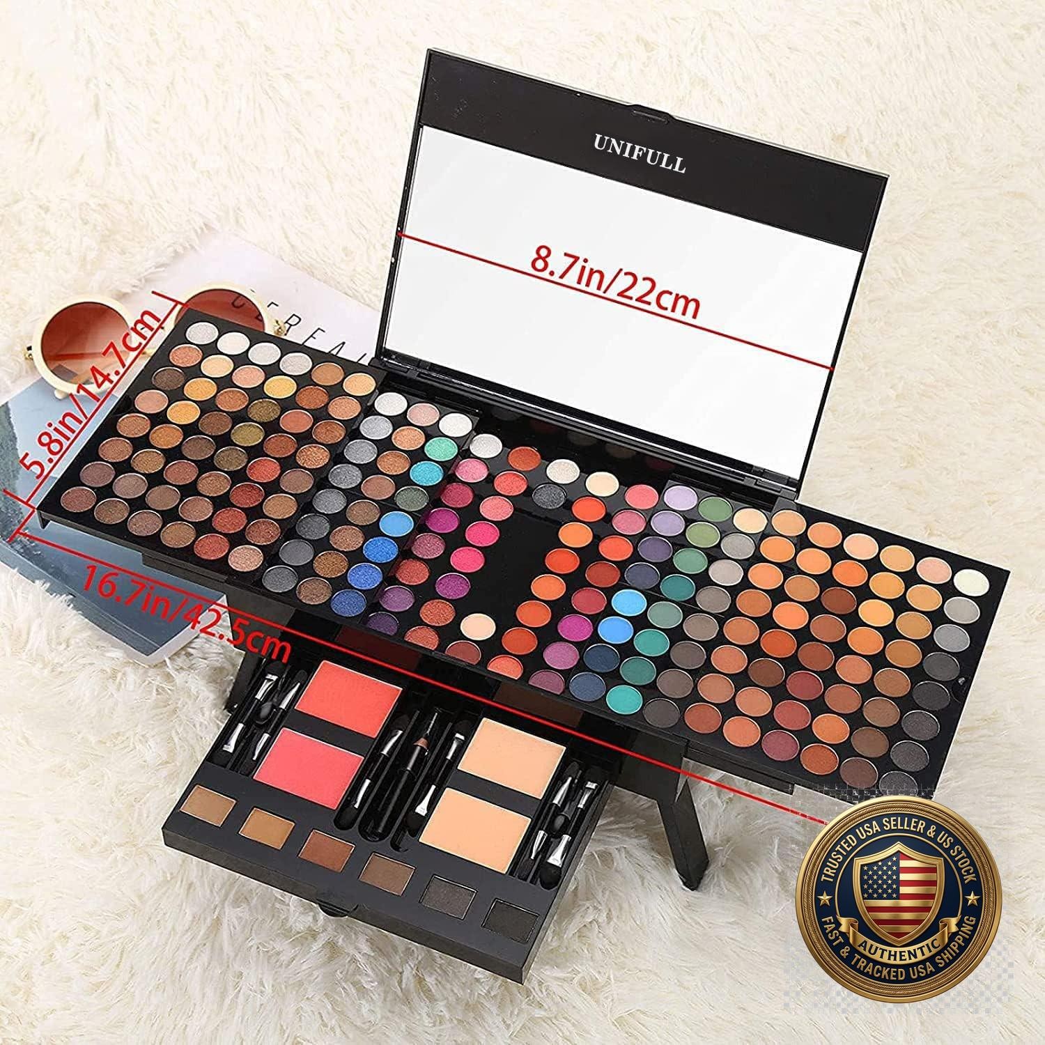 190 Color Makeup Palette Professional Kit Eyeshadow Lipstick Powder Set