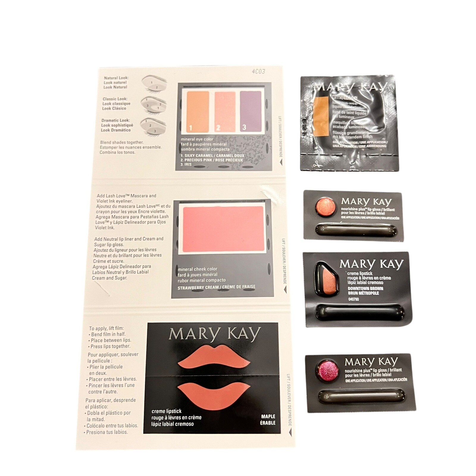 Mary Kay Lot Assorted Samples New & Discontinued Colors Single Use Travel #111