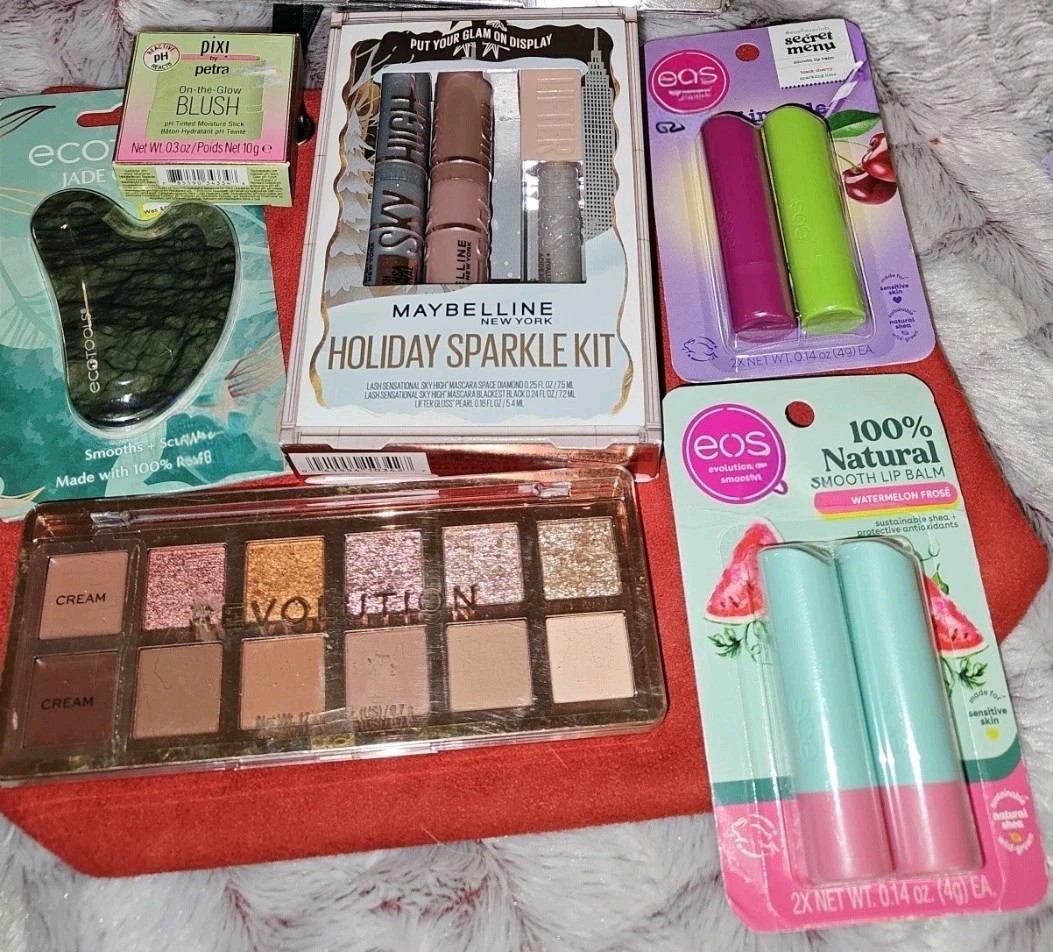 Beauty Bundle Featuring Eos, Pixie, Maybelline and Revolution, ET + Free Gift
