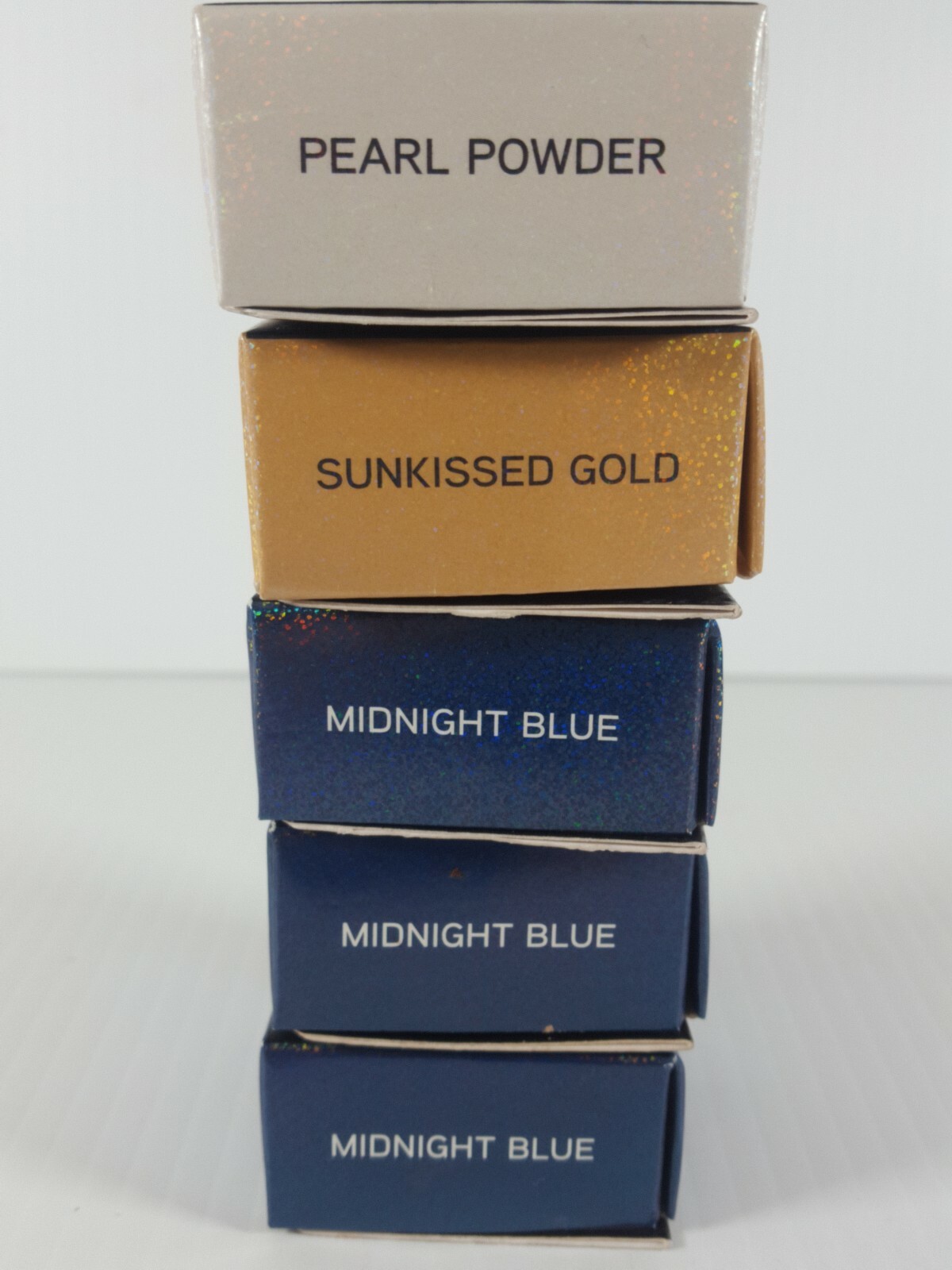 5 Wunder2 Pure Pigments Eyeshadow Blue Pearl Gold Lot of 5 New