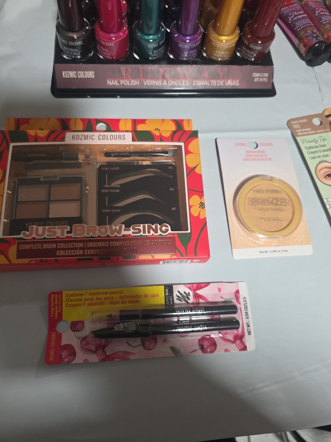 RANDOM BULK Wholesale Mixed Makeup Cosmetics 40 Pcs Lot Kozmic Colors Brand