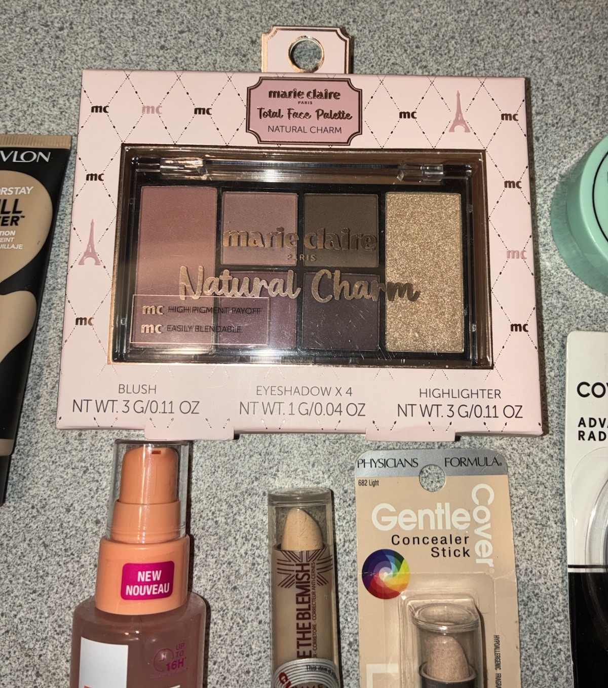 Marie Claire, Revlon, Wet N Wild, Elf, Face Makeup Lot Of 8 Pieces New Sealed