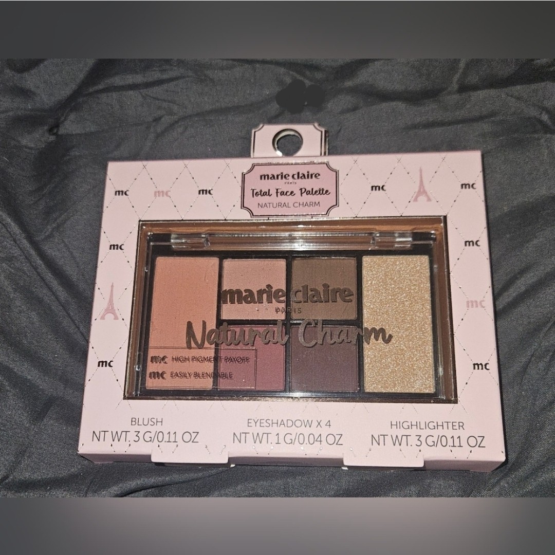 Marie Claire Natural Charm Total Face Palette BNIB Talc-free