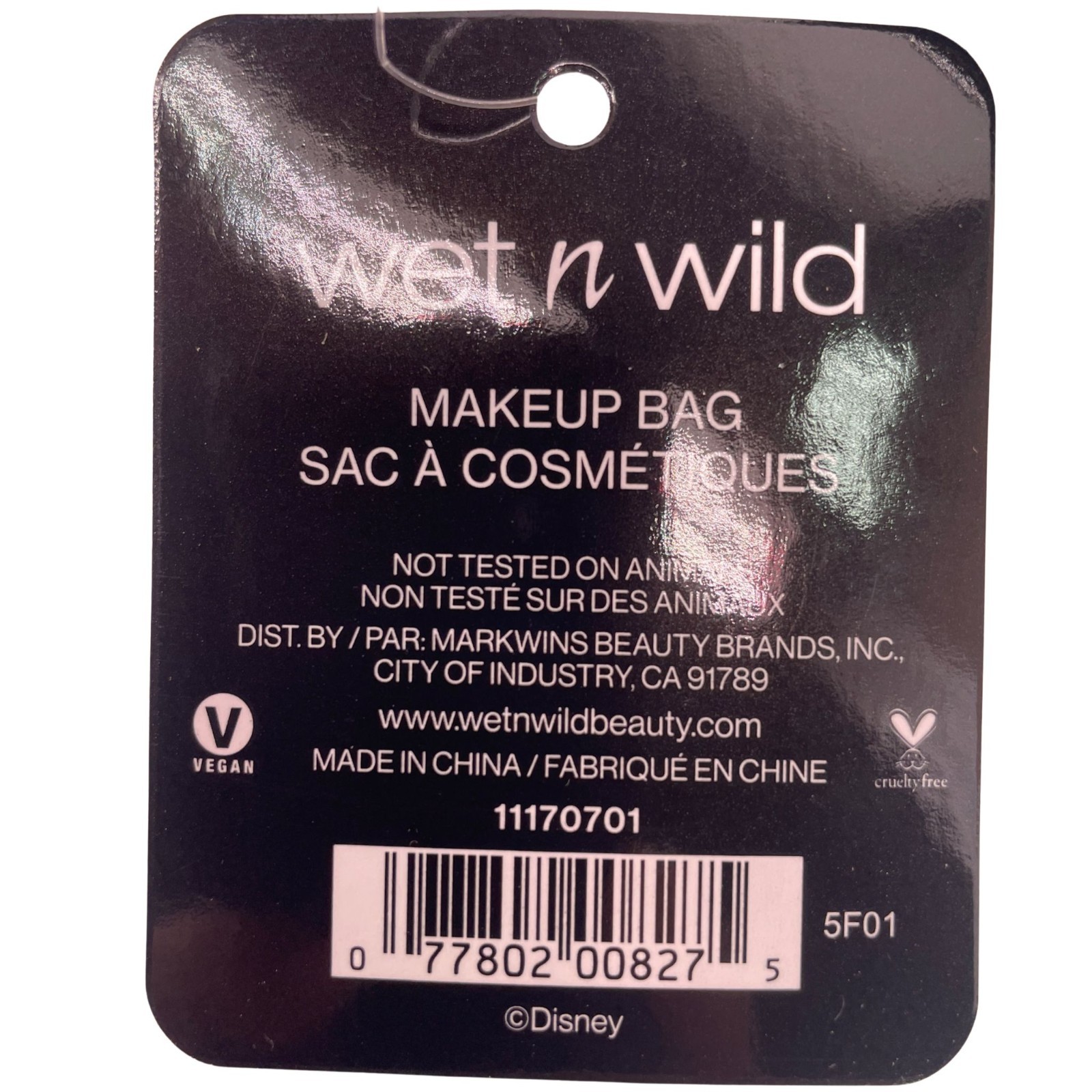 Wet n Wild Makeup Bag Disney Villain 2 Pack New